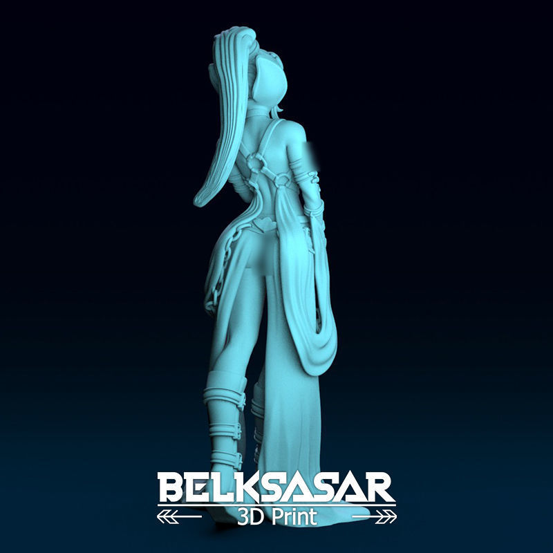 Seductive Female Vampire Normal Topless and Nude 3D print model_17