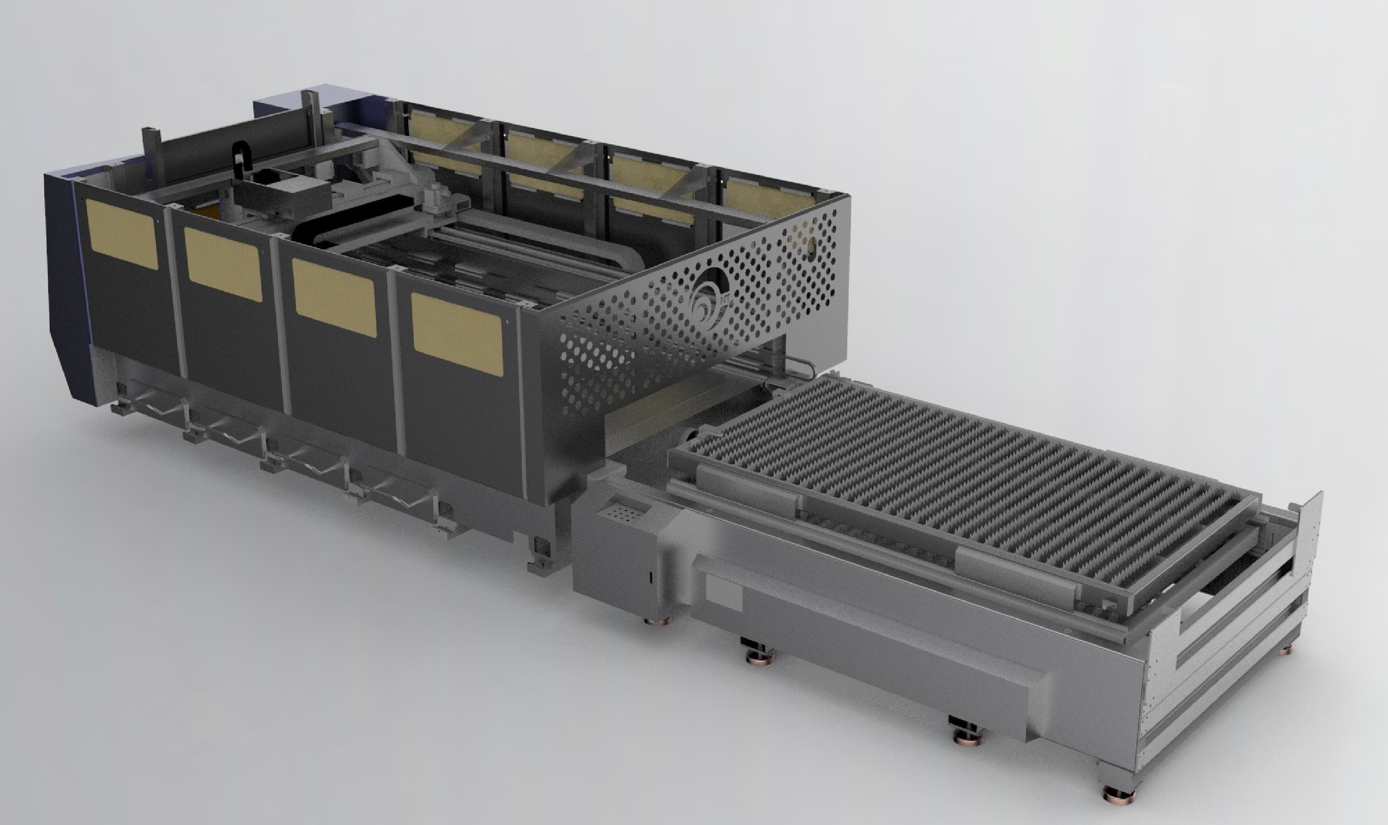 Large laser cutting machine 3D model_1