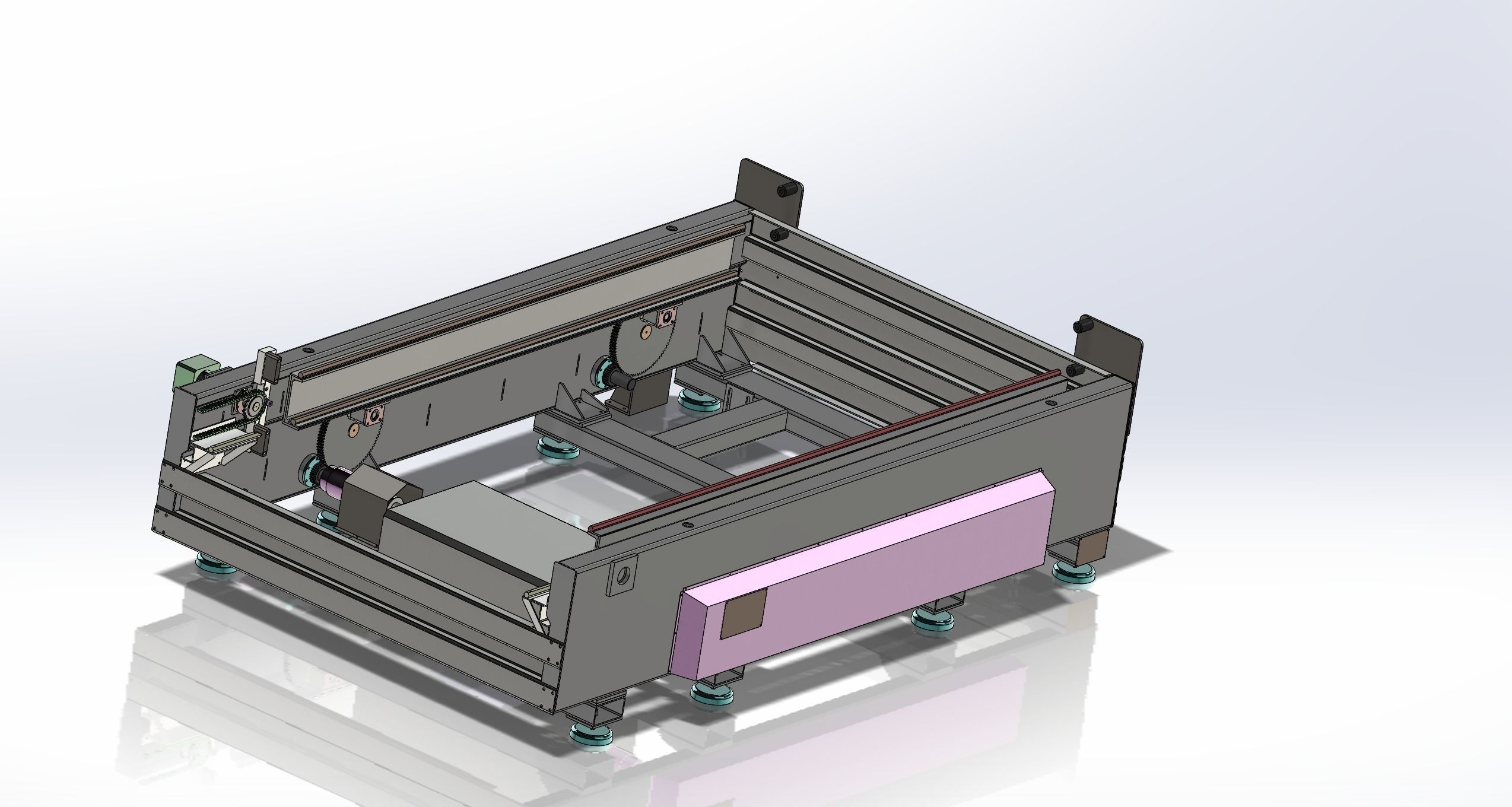 Large laser cutting machine 3D model_7