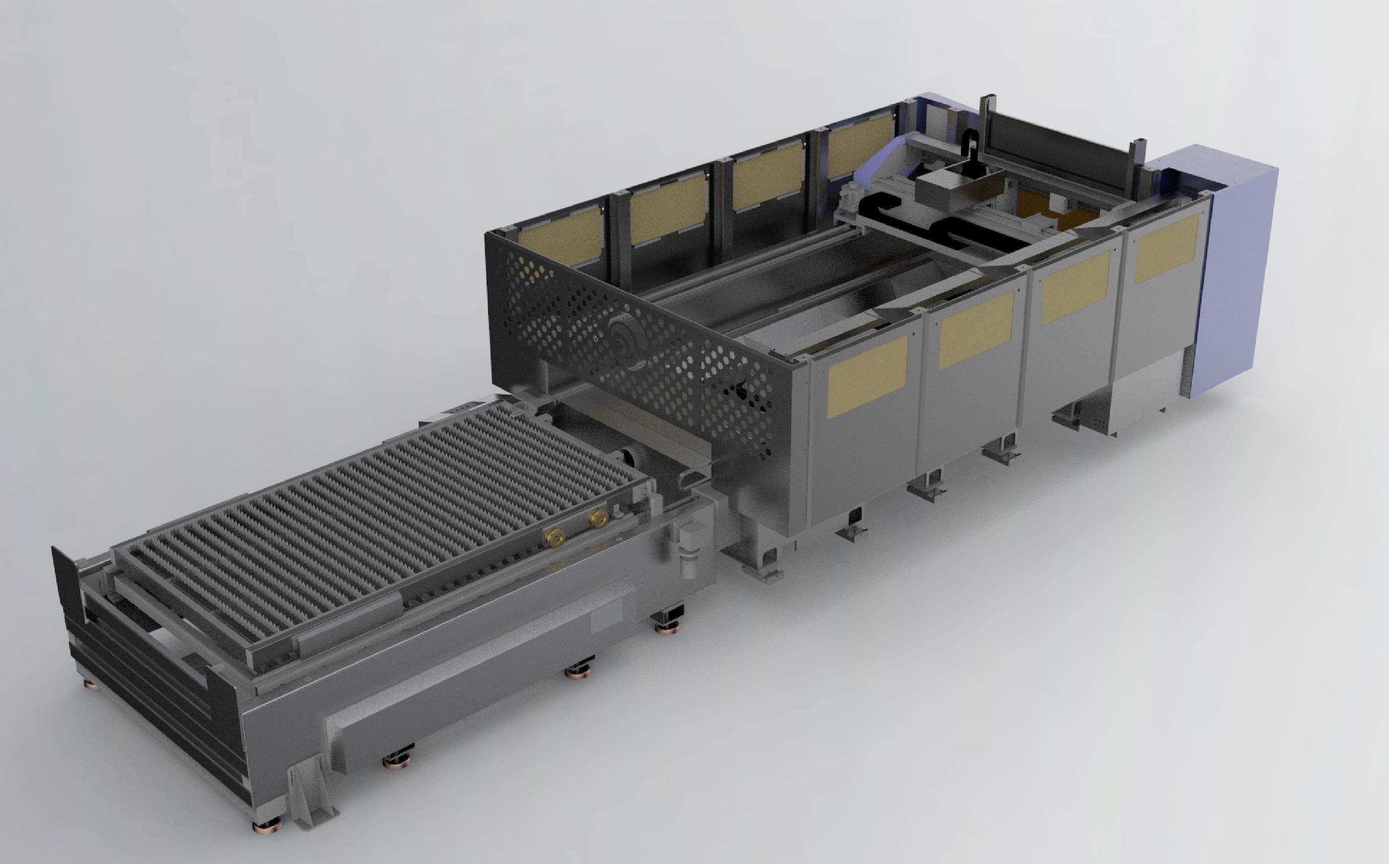 Large laser cutting machine 3D model_3