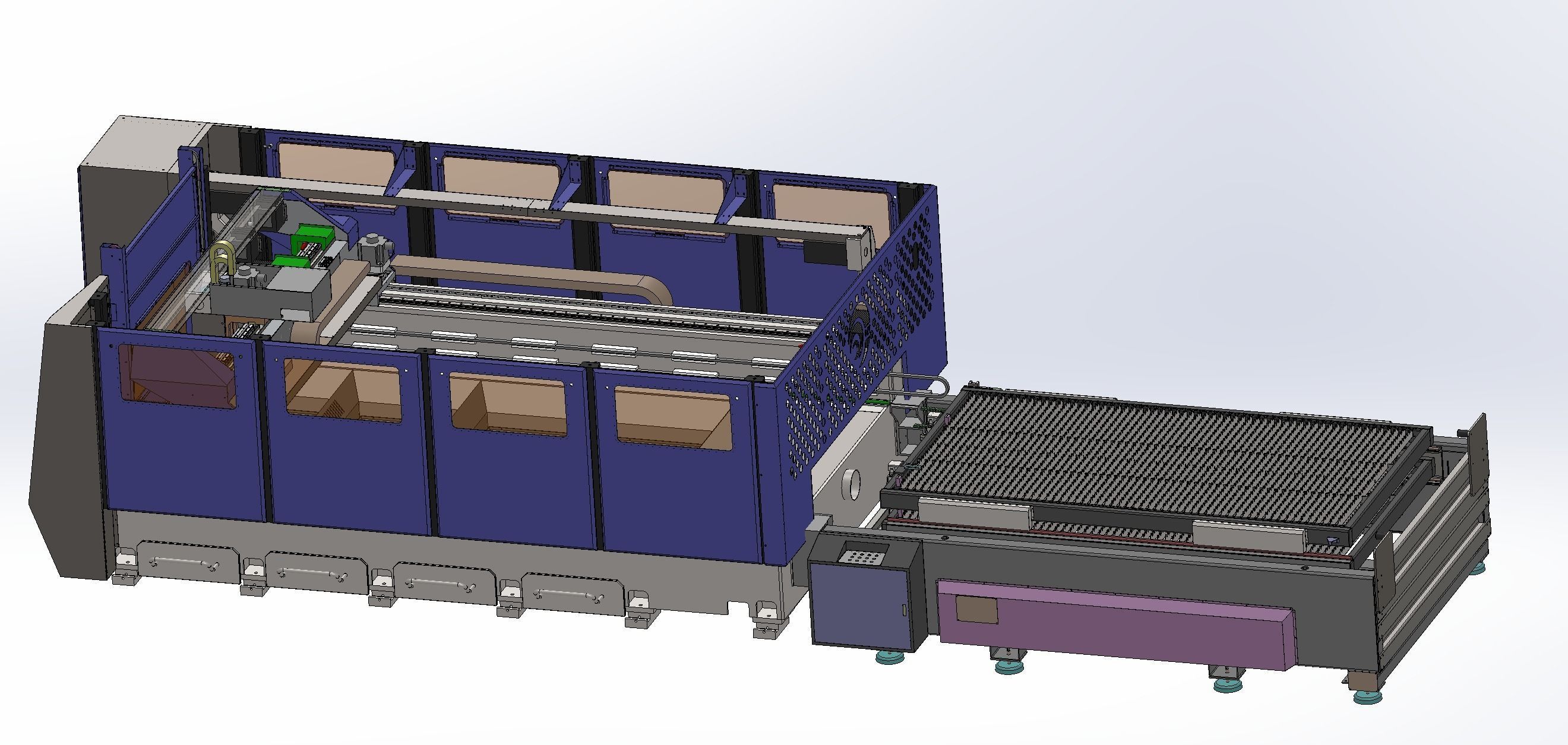 Large laser cutting machine 3D model_5