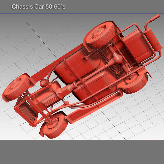 Chassis Car 50-60s 3D model_18
