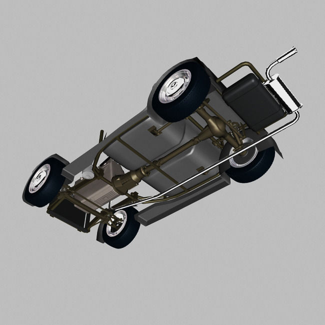 Chassis Car 50-60s 3D model_12