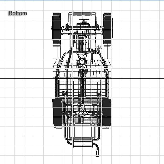 Chassis Car 50-60s 3D model_6
