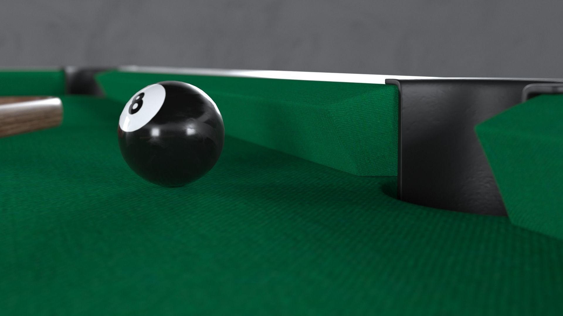Billard Table Pool table PBR texture 3D model_4
