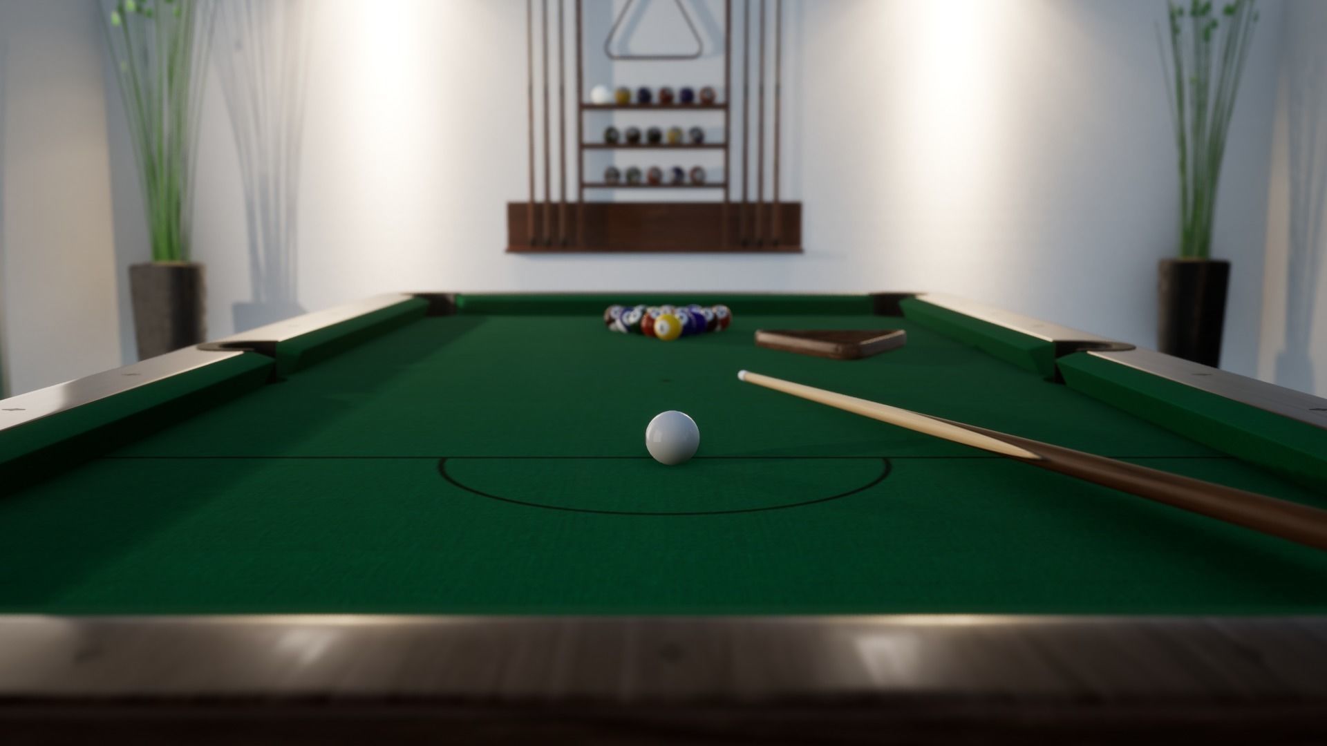 Billard Table Pool table PBR texture 3D model_9