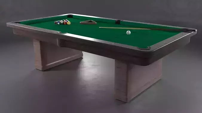 Billard Table Pool table PBR texture 3D model
