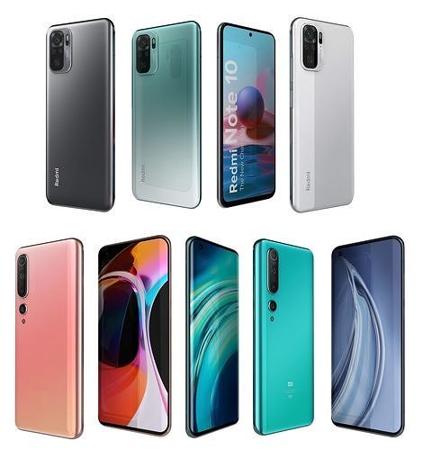 Xiaomi Mi 10 And Note 10 3D model