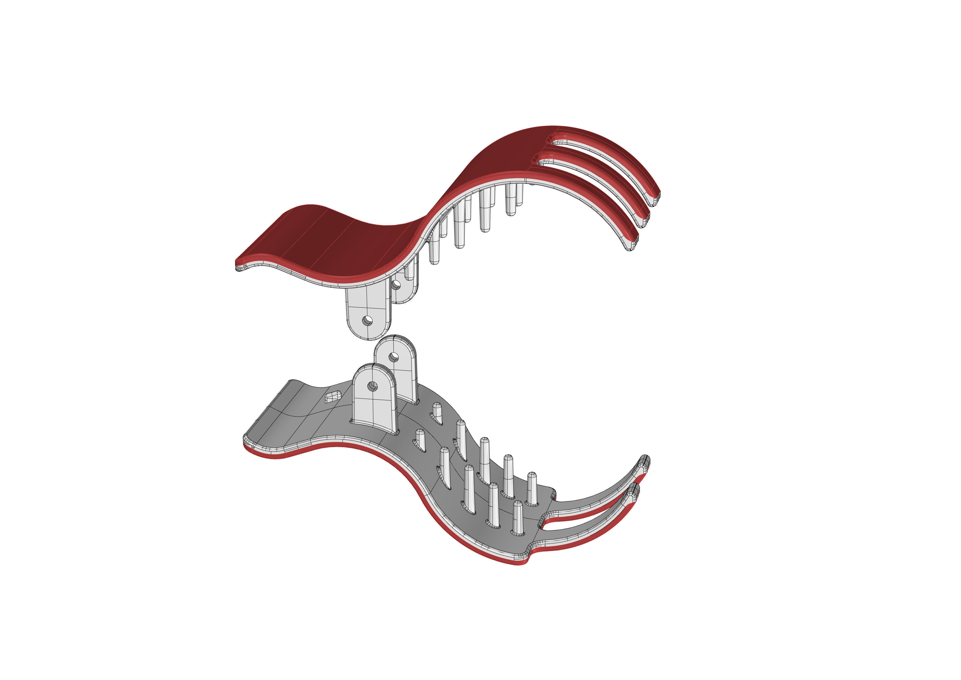 Hair claw 3D print model_11