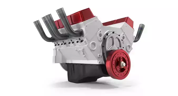 V8 Car Engine 3D model