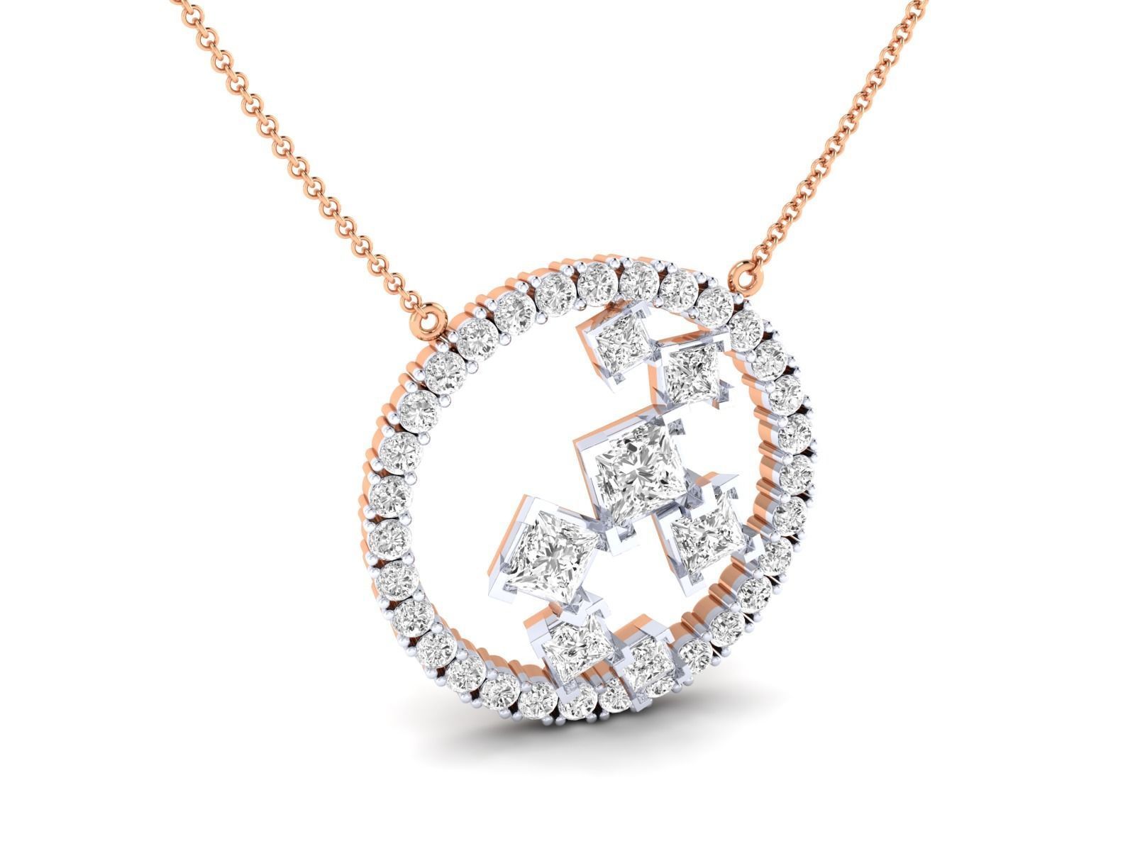 Women pendant 3dm stl render detail 3D print model_2