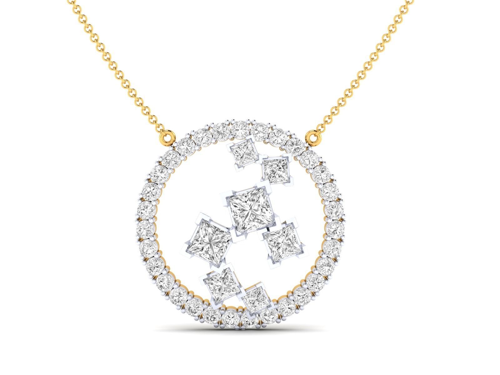 Women pendant 3dm stl render detail 3D print model_15