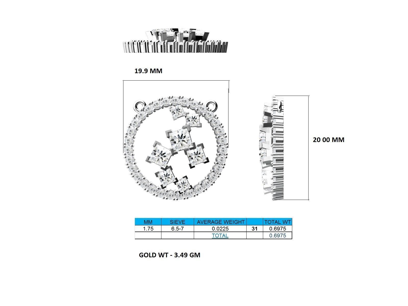 Women pendant 3dm stl render detail 3D print model_18