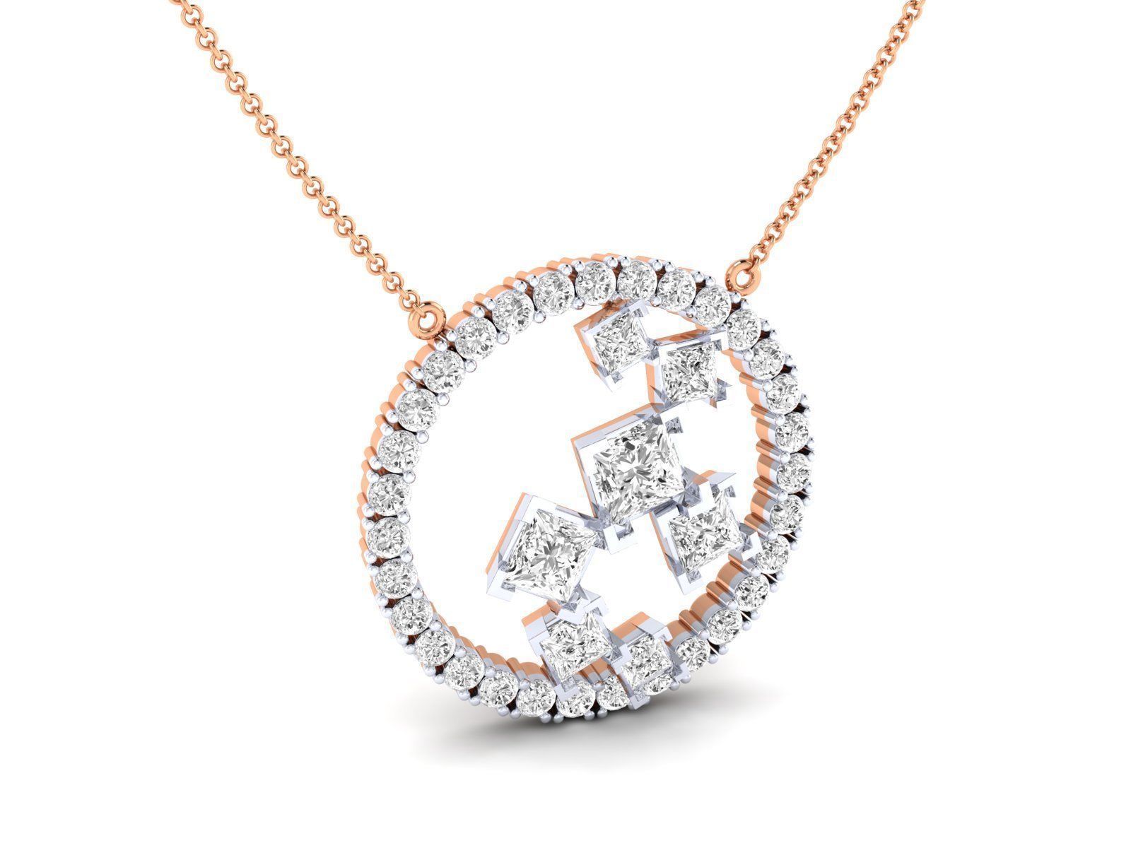 Women pendant 3dm stl render detail 3D print model_1