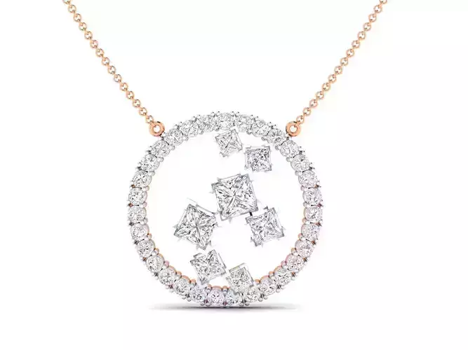 Women pendant 3dm stl render detail