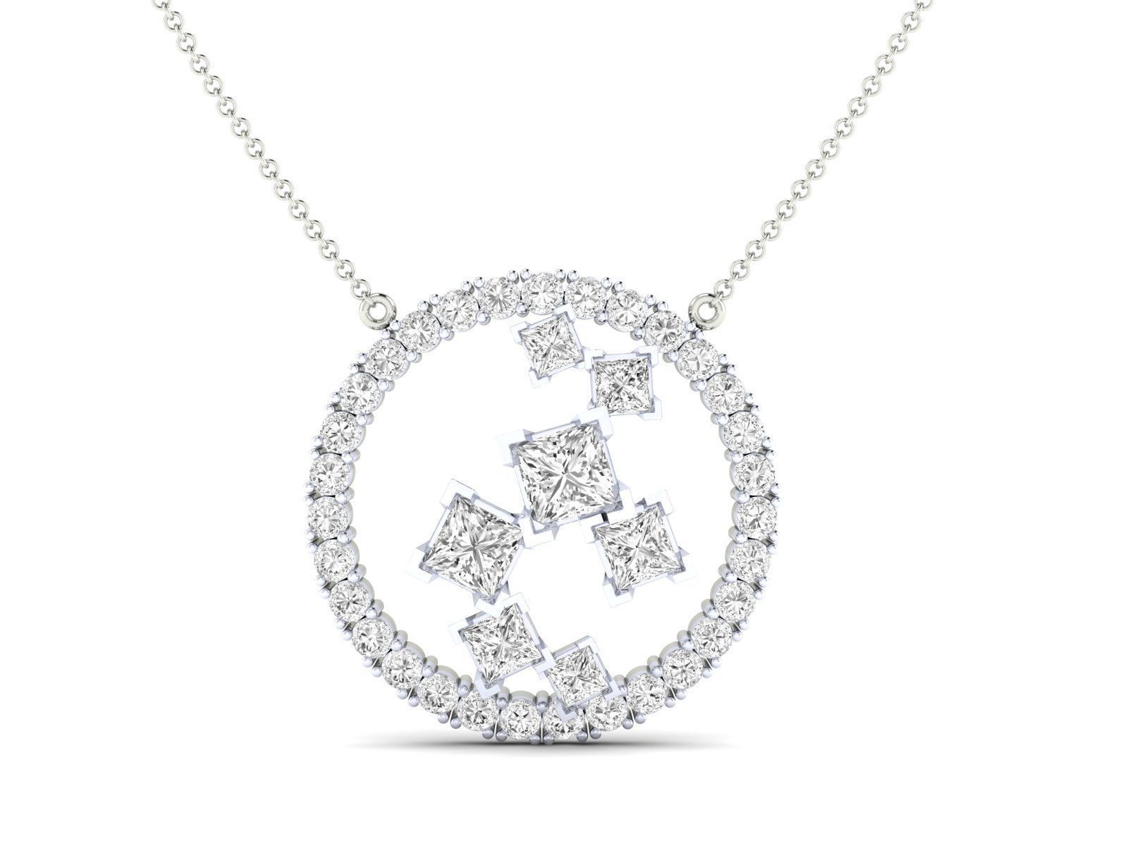 Women pendant 3dm stl render detail 3D print model_8