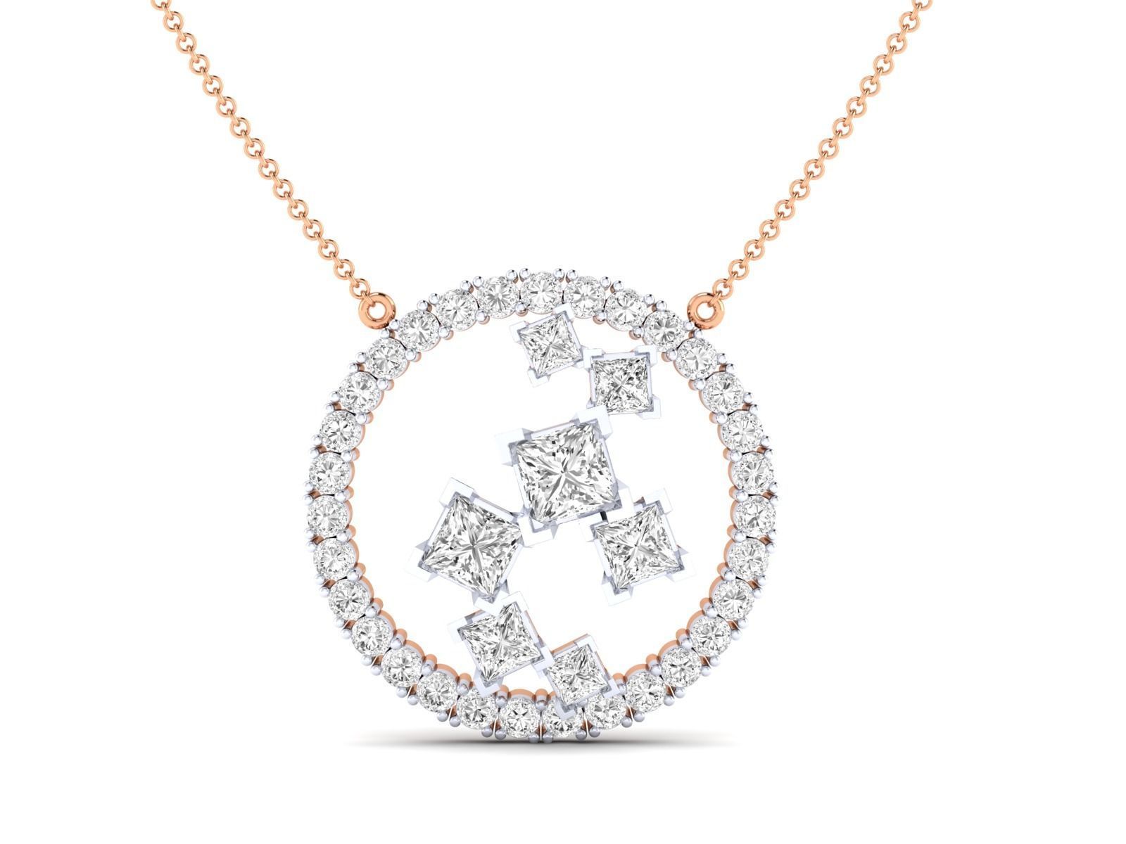 Women pendant 3dm stl render detail 3D print model_3