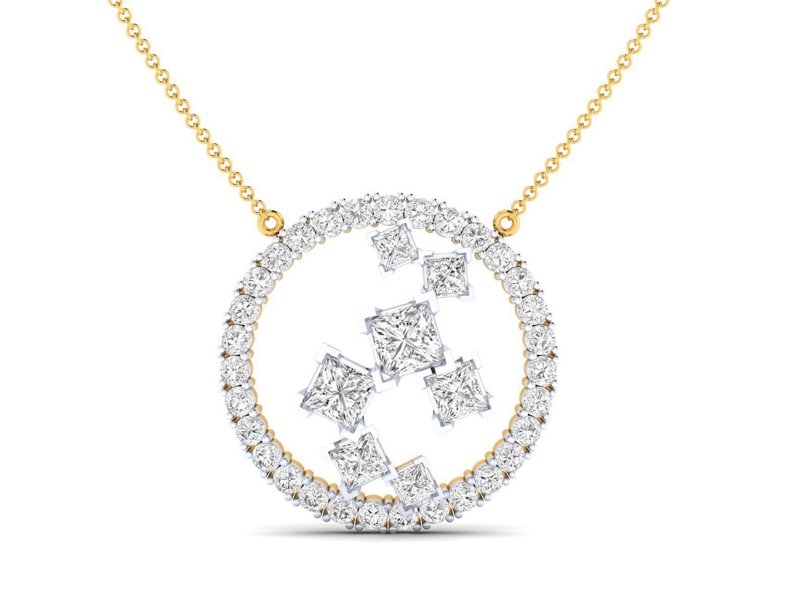 Women pendant 3dm stl render detail 3D print model_14