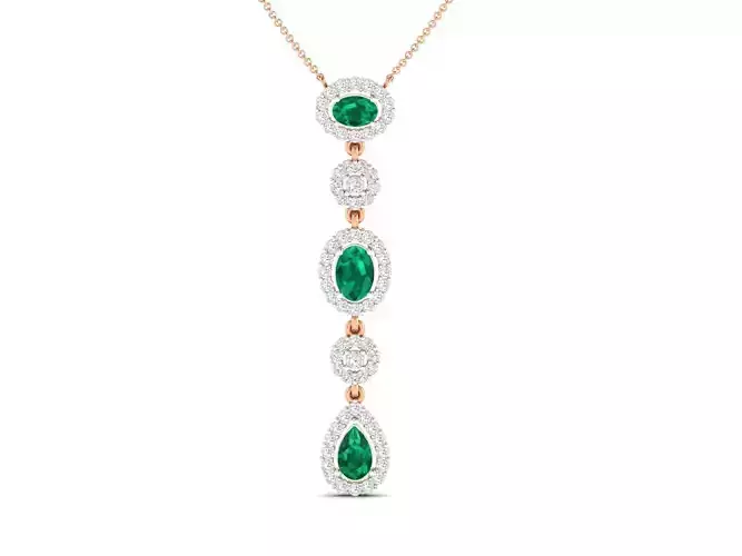 Women necklace 3dm stl render detail  3D print model