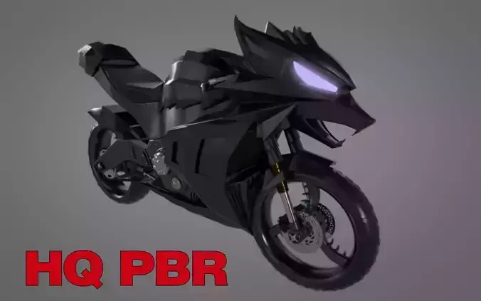 WitcherBike motorcycle with dragon head