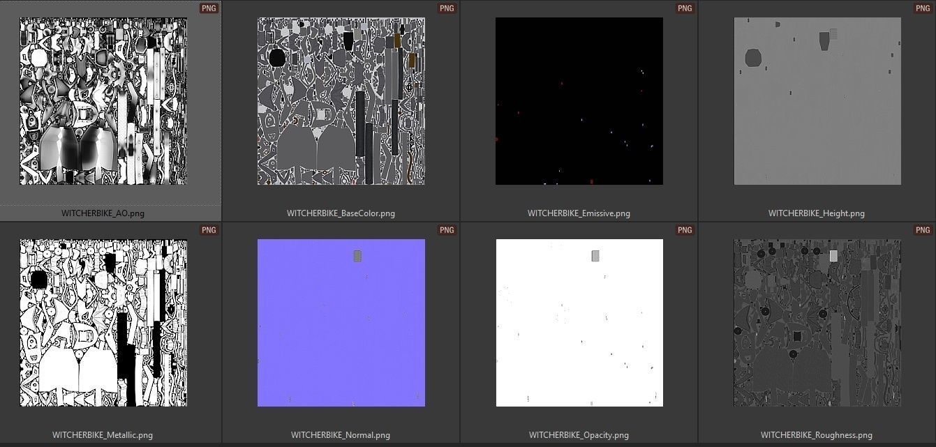 WitcherBike motorcycle with dragon head 3D model_18