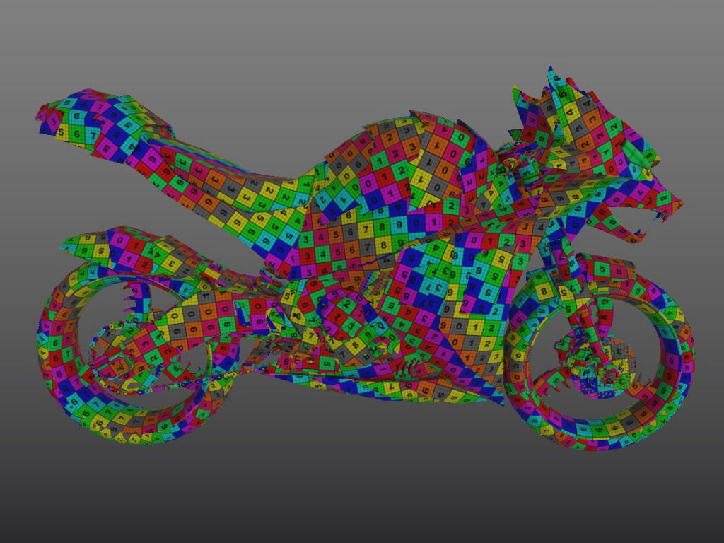 WitcherBike motorcycle with dragon head 3D model_15