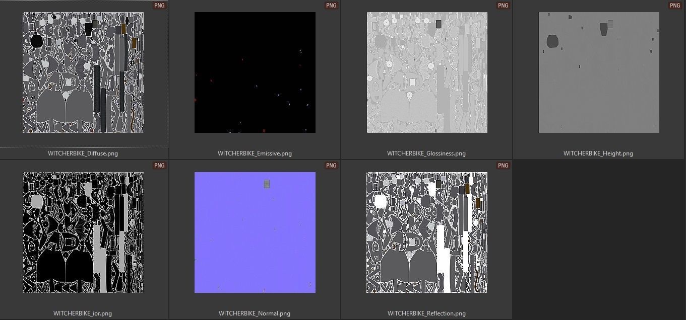 WitcherBike motorcycle with dragon head 3D model_17