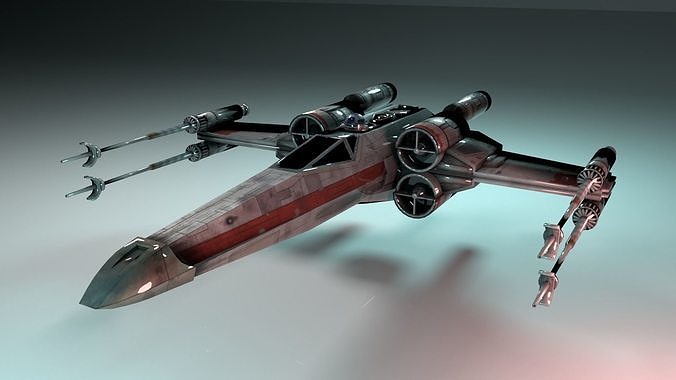 X-Wing Fighter Low-poly 3D model