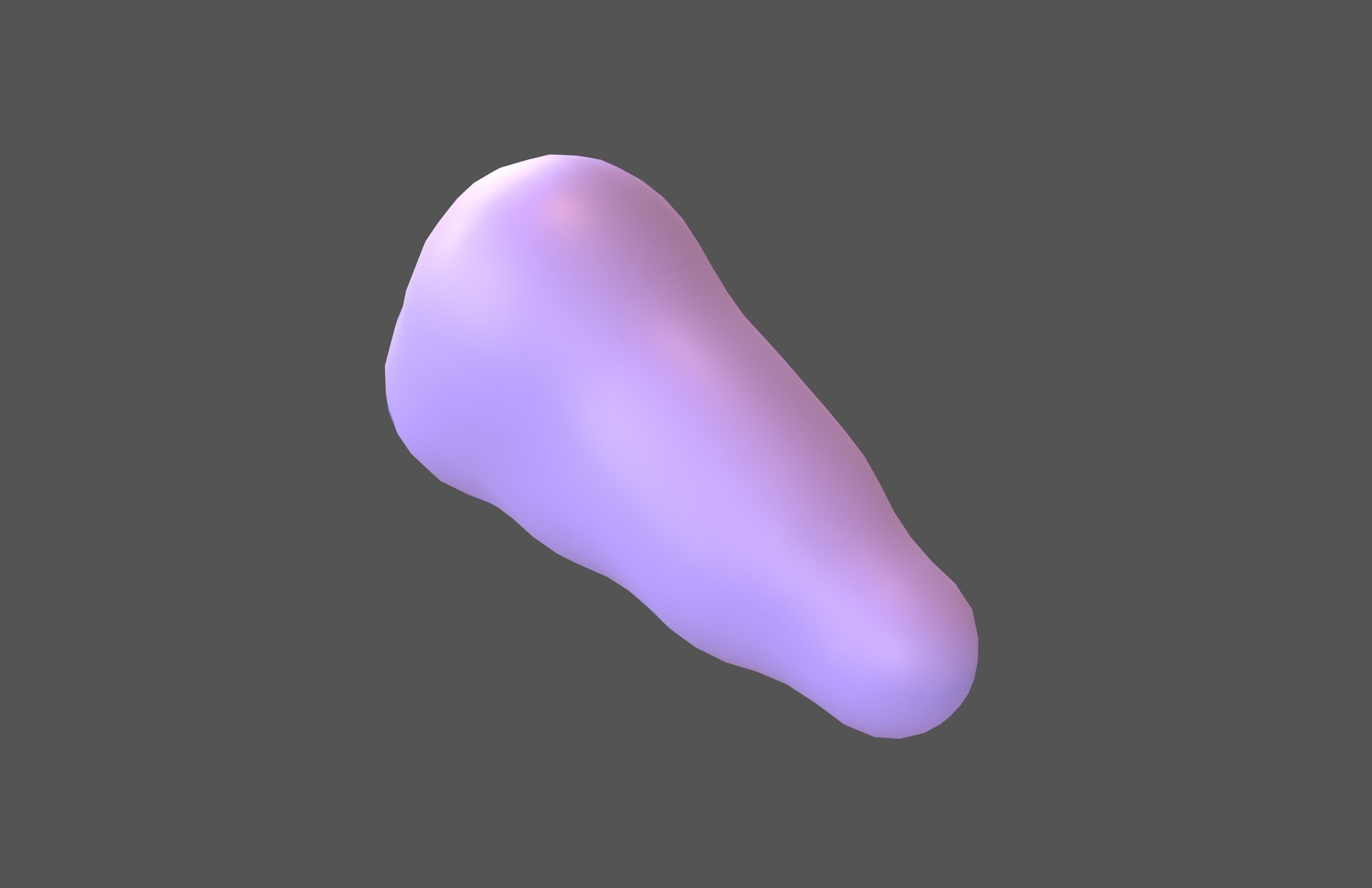 Cartoon Cloud v4 003 Low-poly 3D model_2