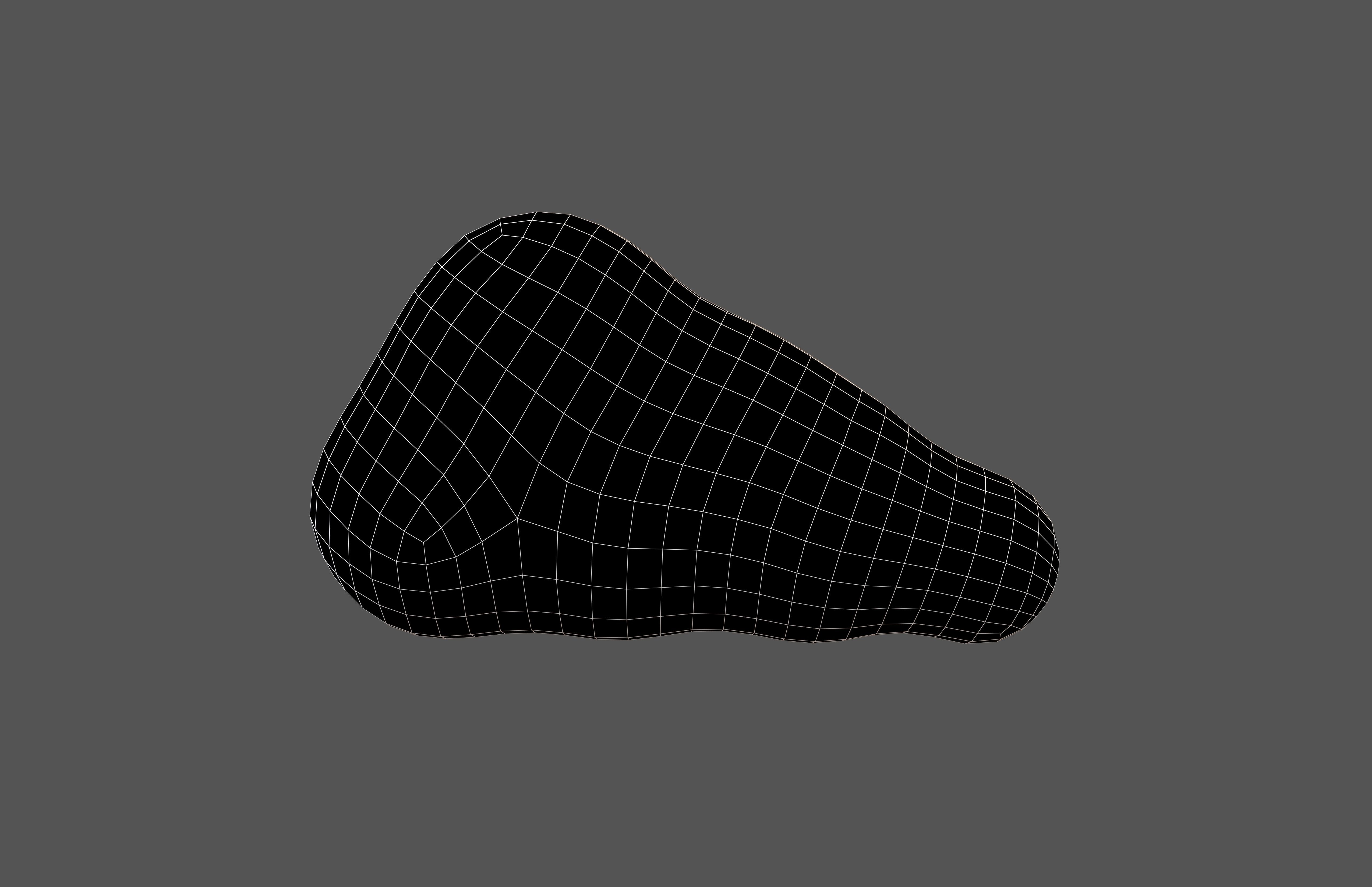 Cartoon Cloud v4 003 Low-poly 3D model_5