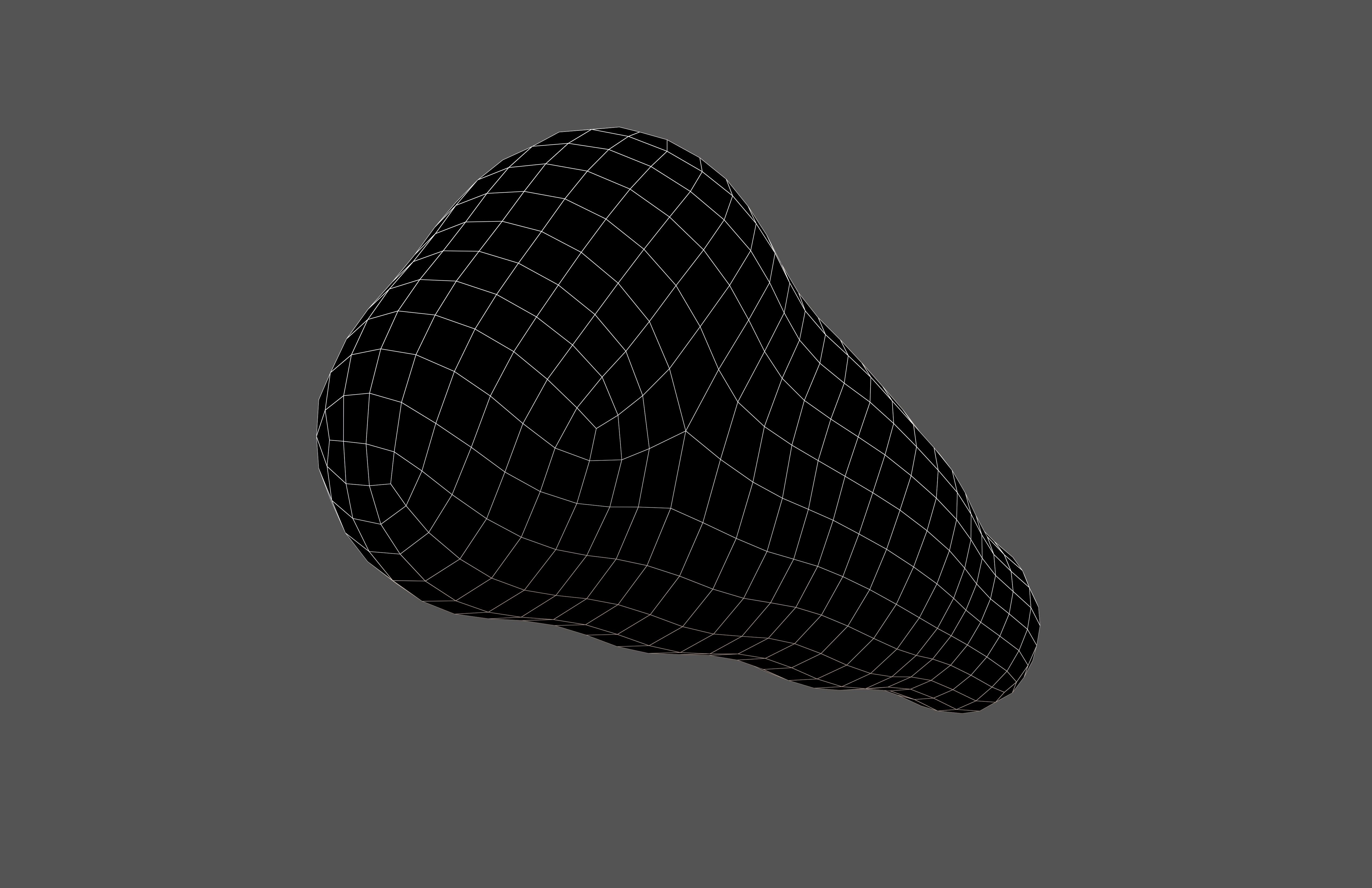 Cartoon Cloud v4 003 Low-poly 3D model_7