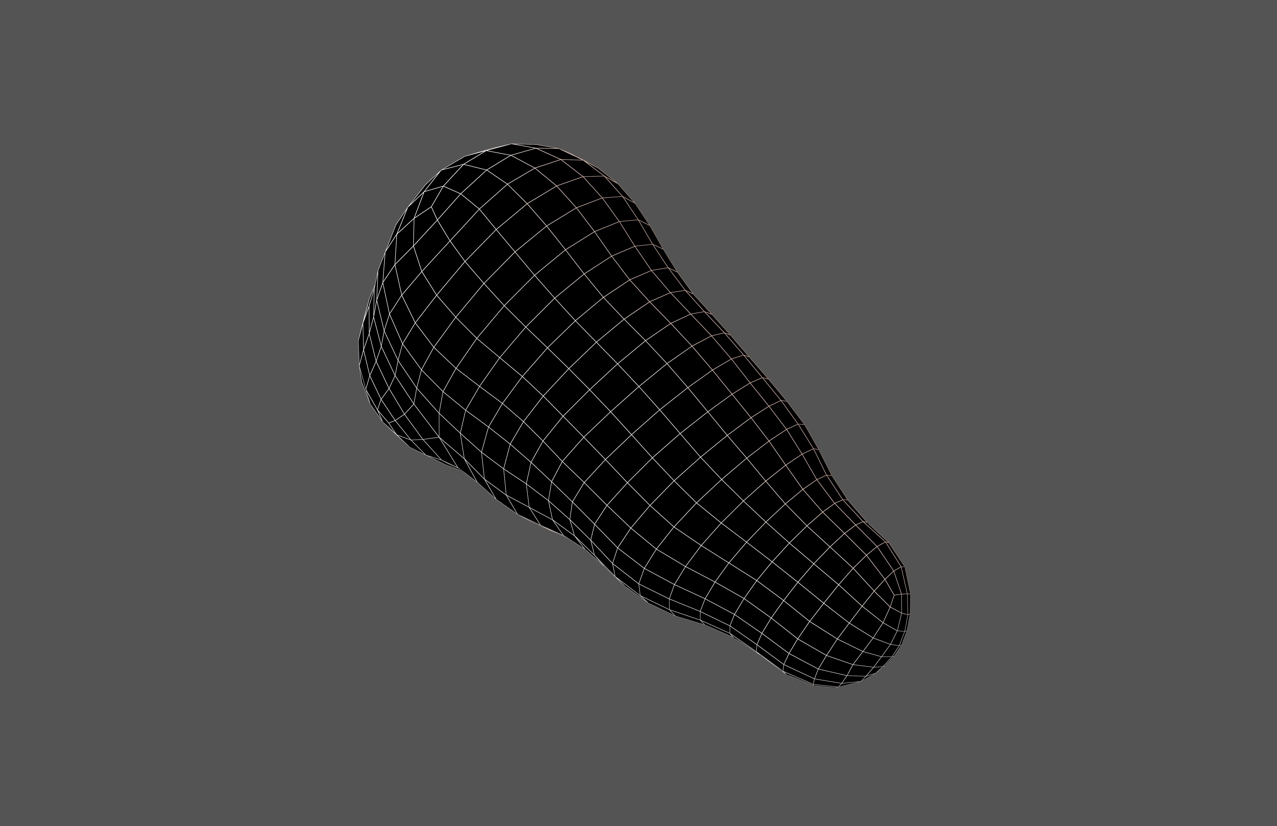 Cartoon Cloud v4 003 Low-poly 3D model_6