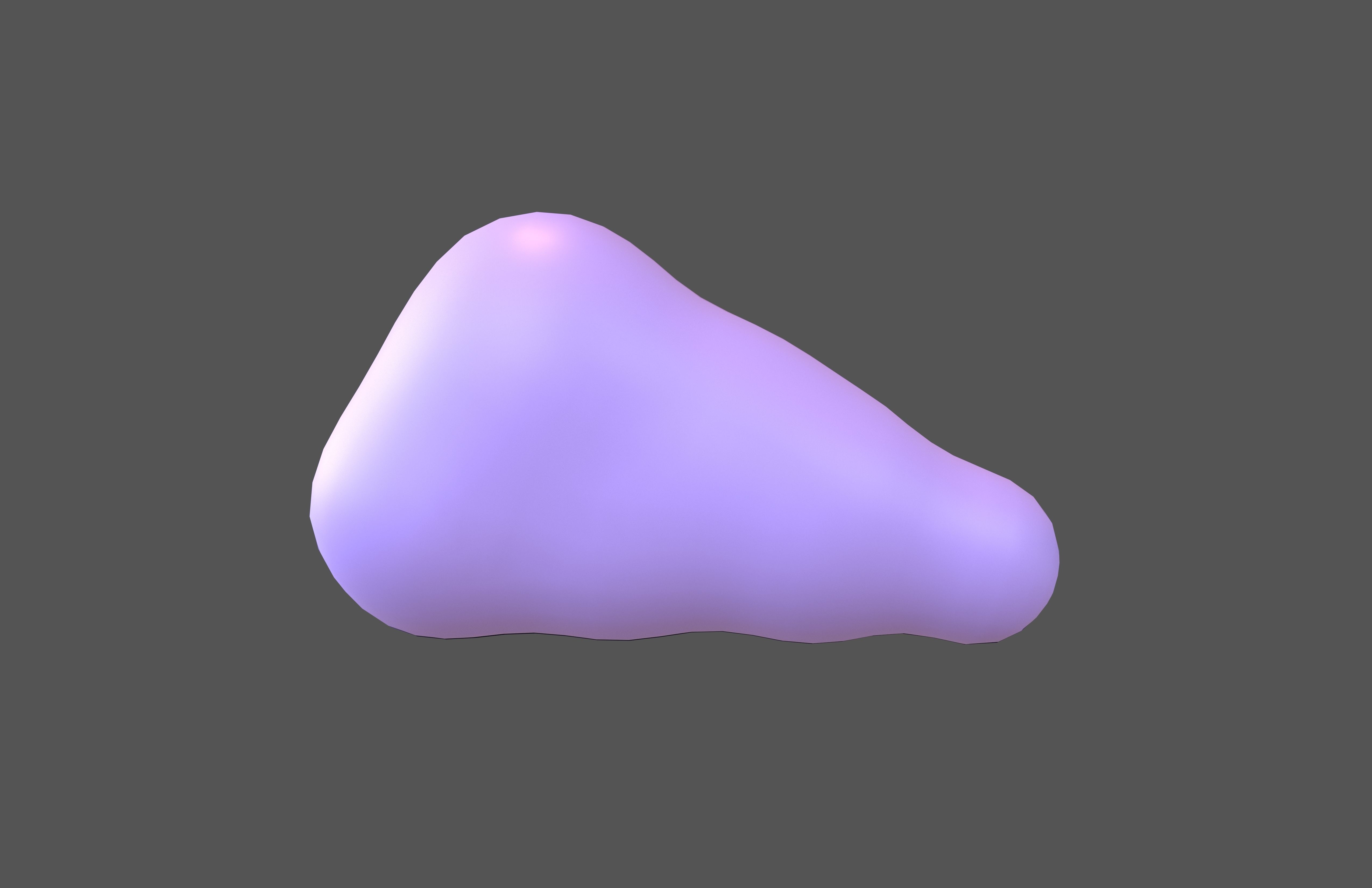 Cartoon Cloud v4 003 Low-poly 3D model_1