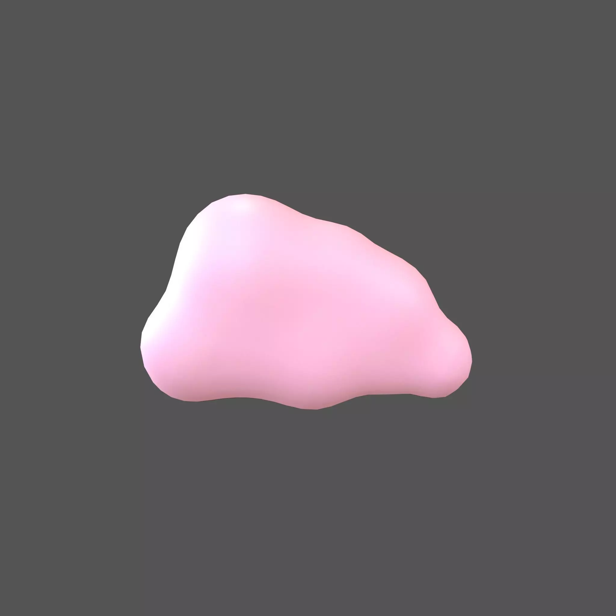 Cartoon Cloud v6 005 Low-poly 3D model_0
