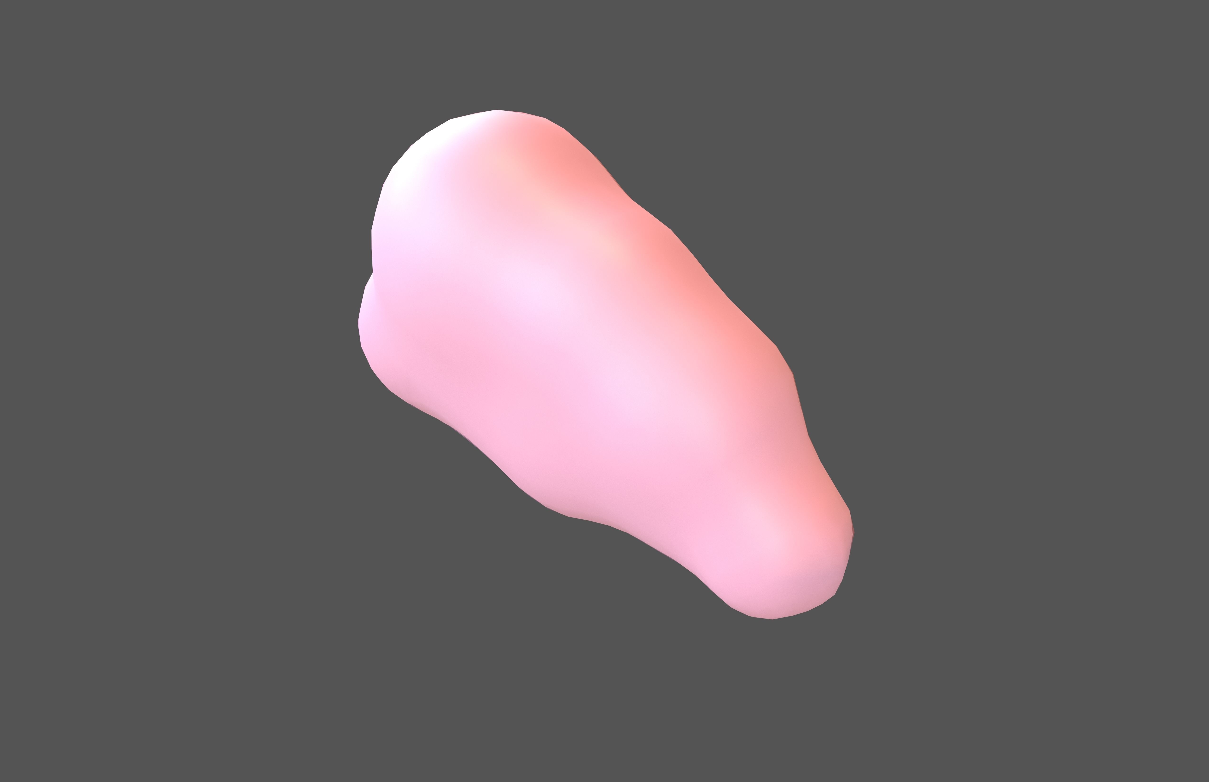 Cartoon Cloud v6 005 Low-poly 3D model_2