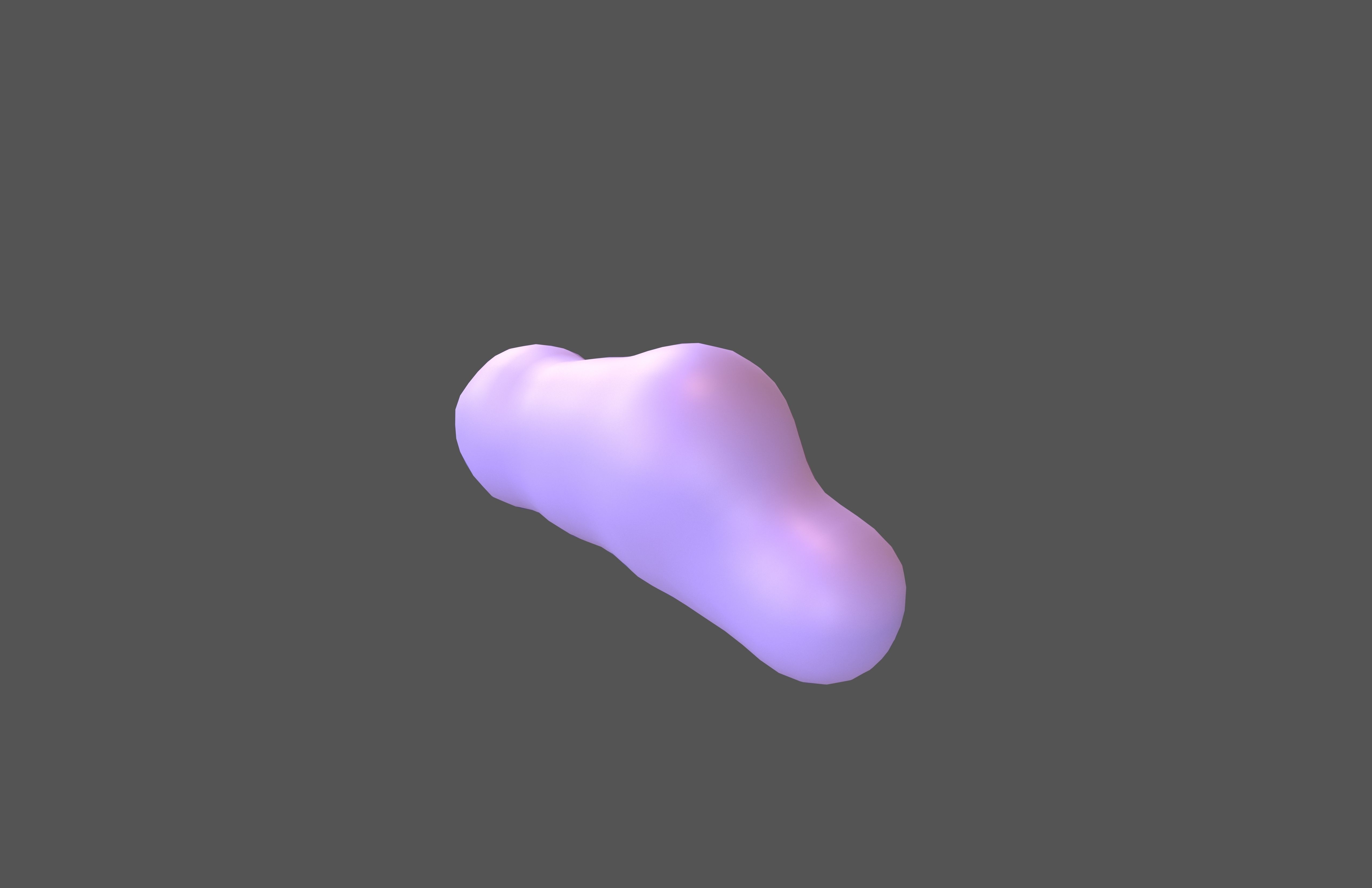 Cartoon Cloud v7 003 Low-poly 3D model_2