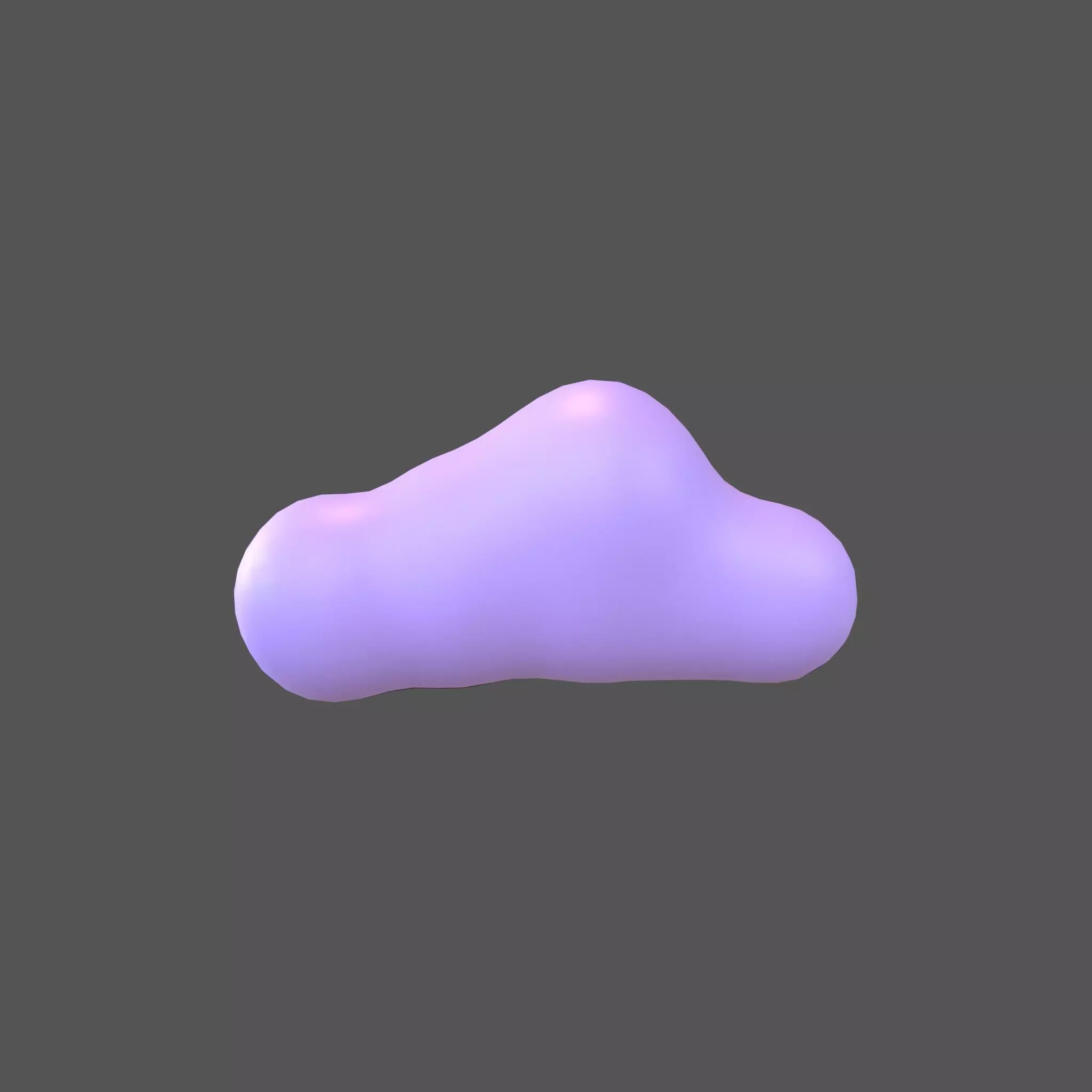 Cartoon Cloud v7 003 Low-poly 3D model_0