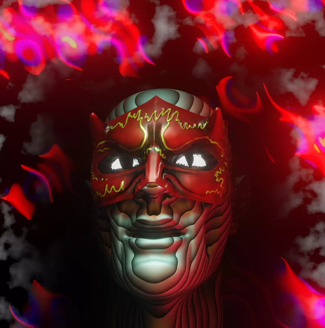 masked guy Free 3D model