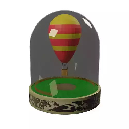 Hot Air Balloon in Glass Dome
