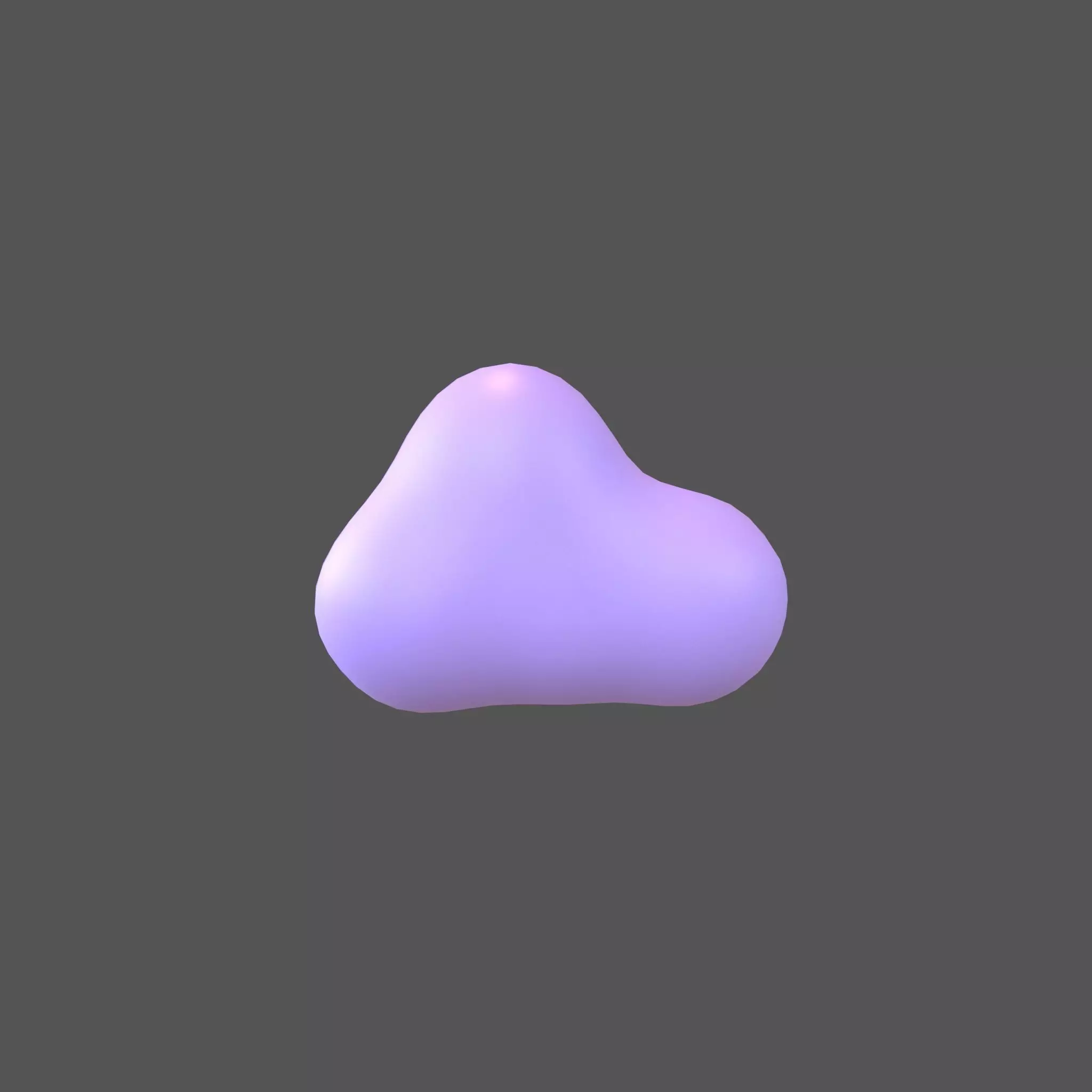 Cartoon Cloud v10 003 Low-poly 3D model_0