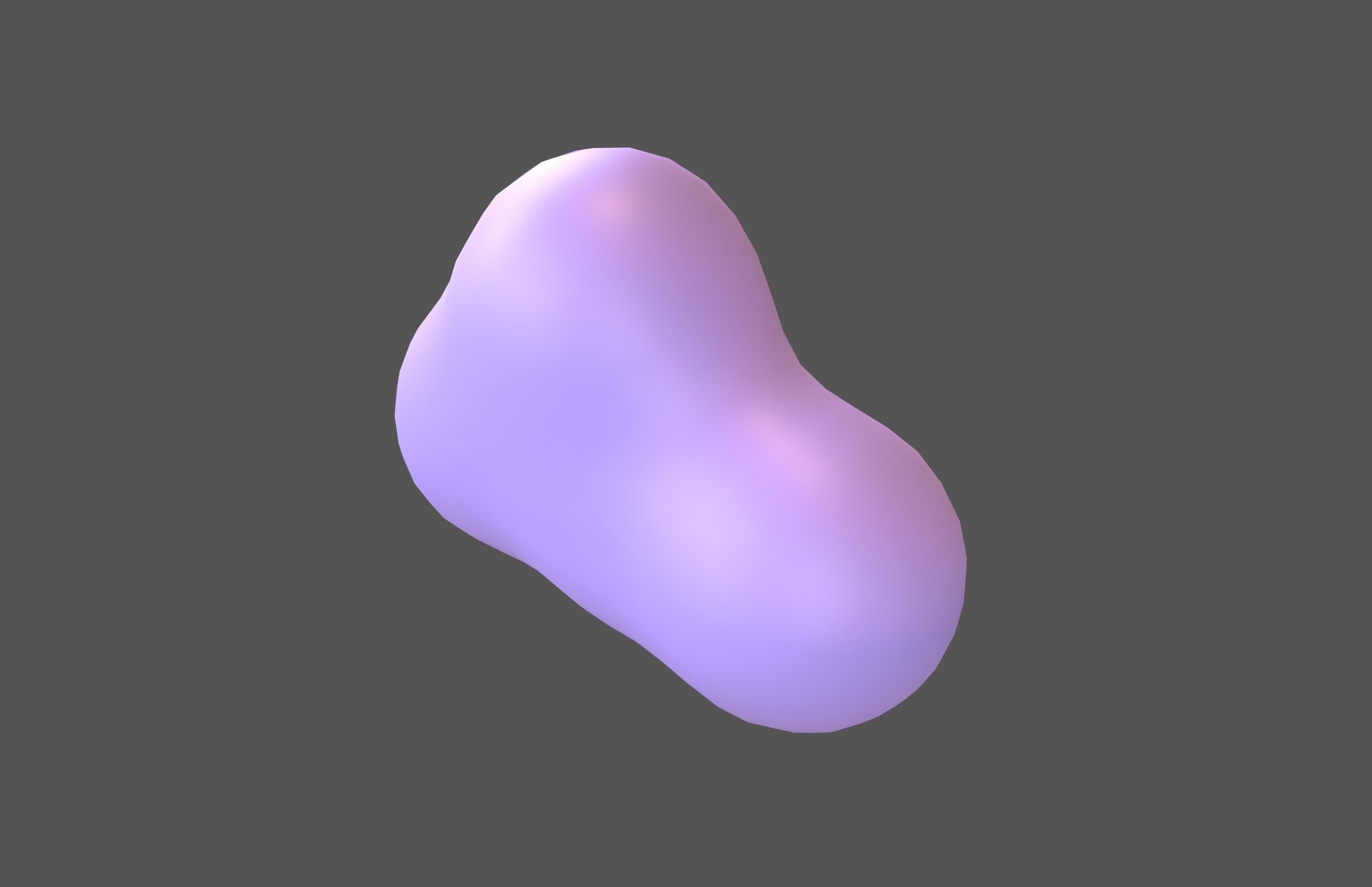 Cartoon Cloud v10 003 Low-poly 3D model_3