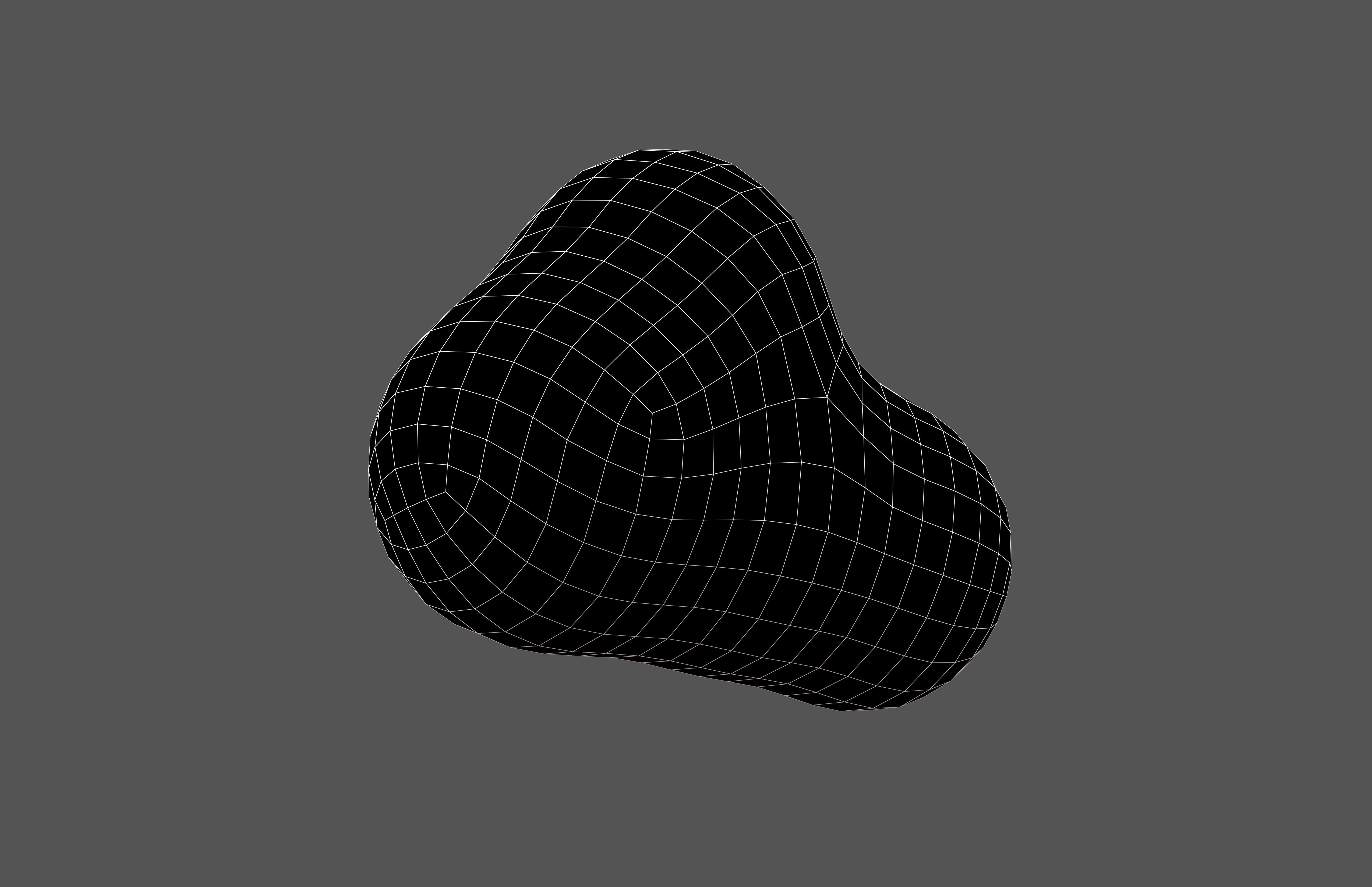 Cartoon Cloud v10 003 Low-poly 3D model_5