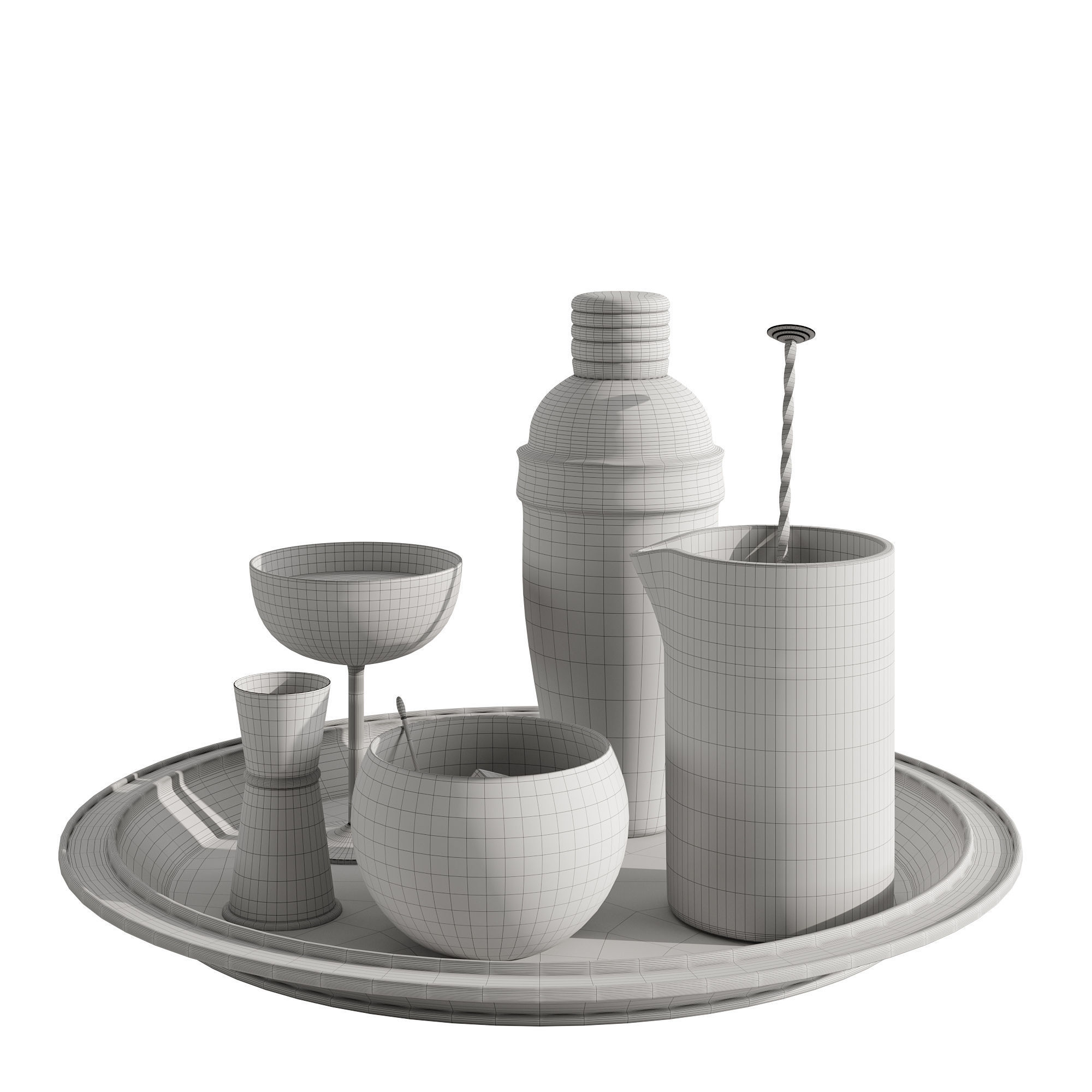 Cocktail decor set 1 3D model_15