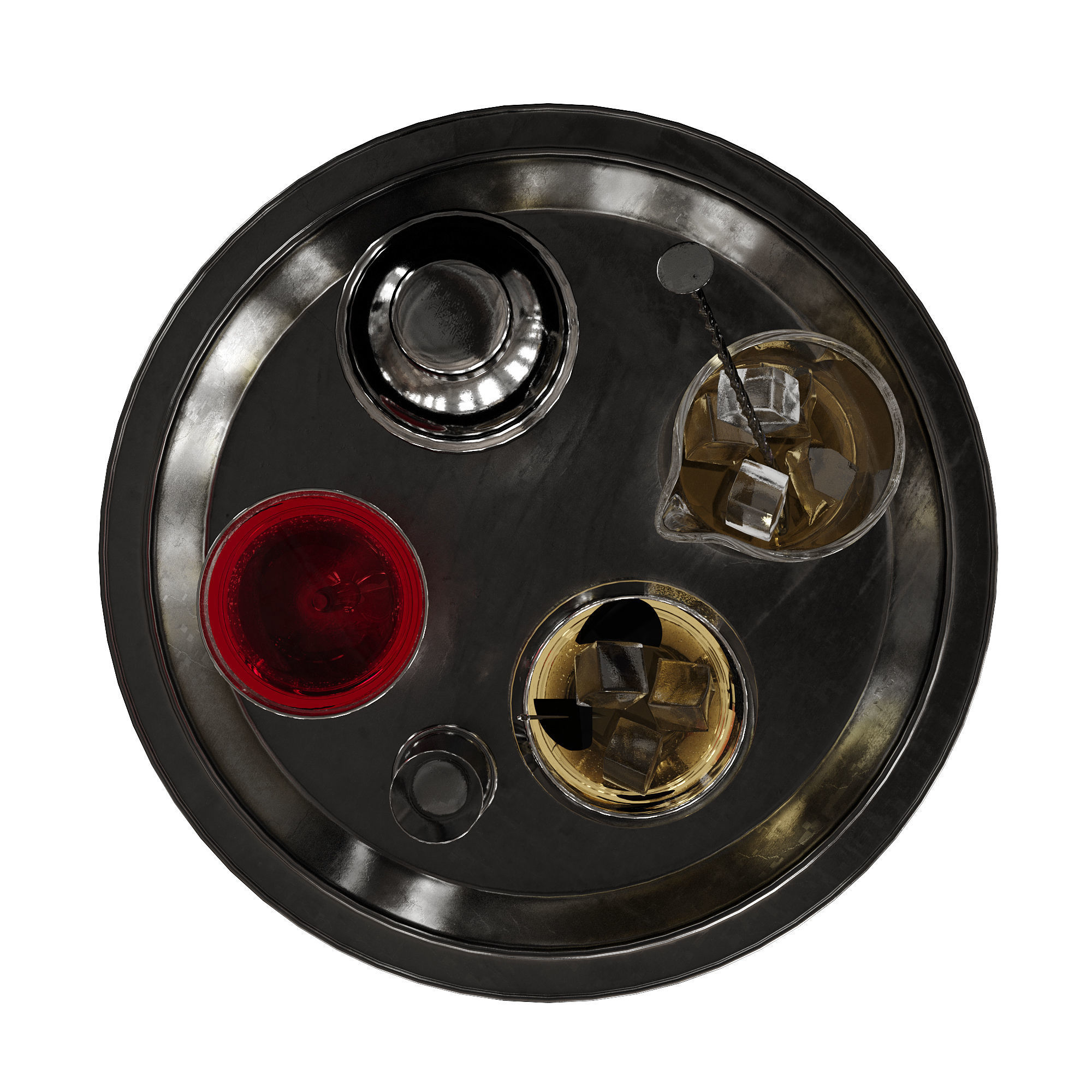 Cocktail decor set 1 3D model_12