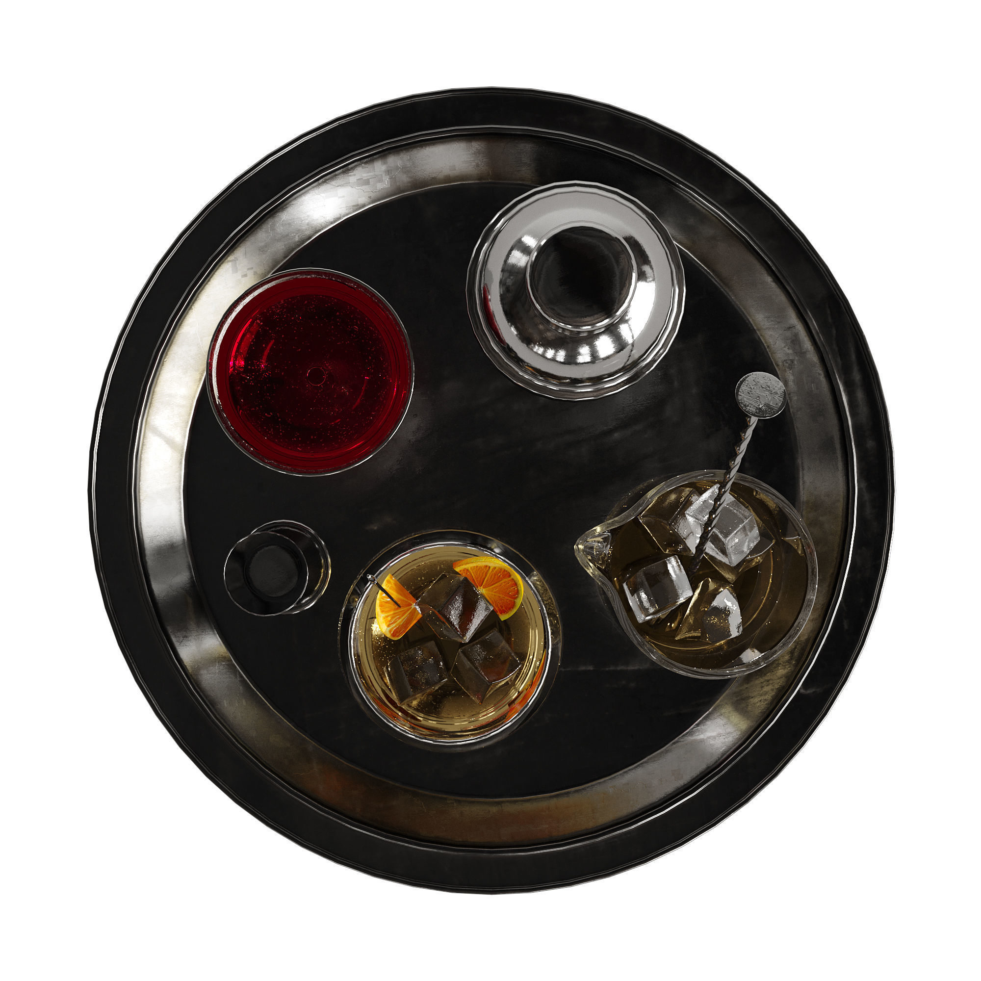 Cocktail decor set 1 3D model_21