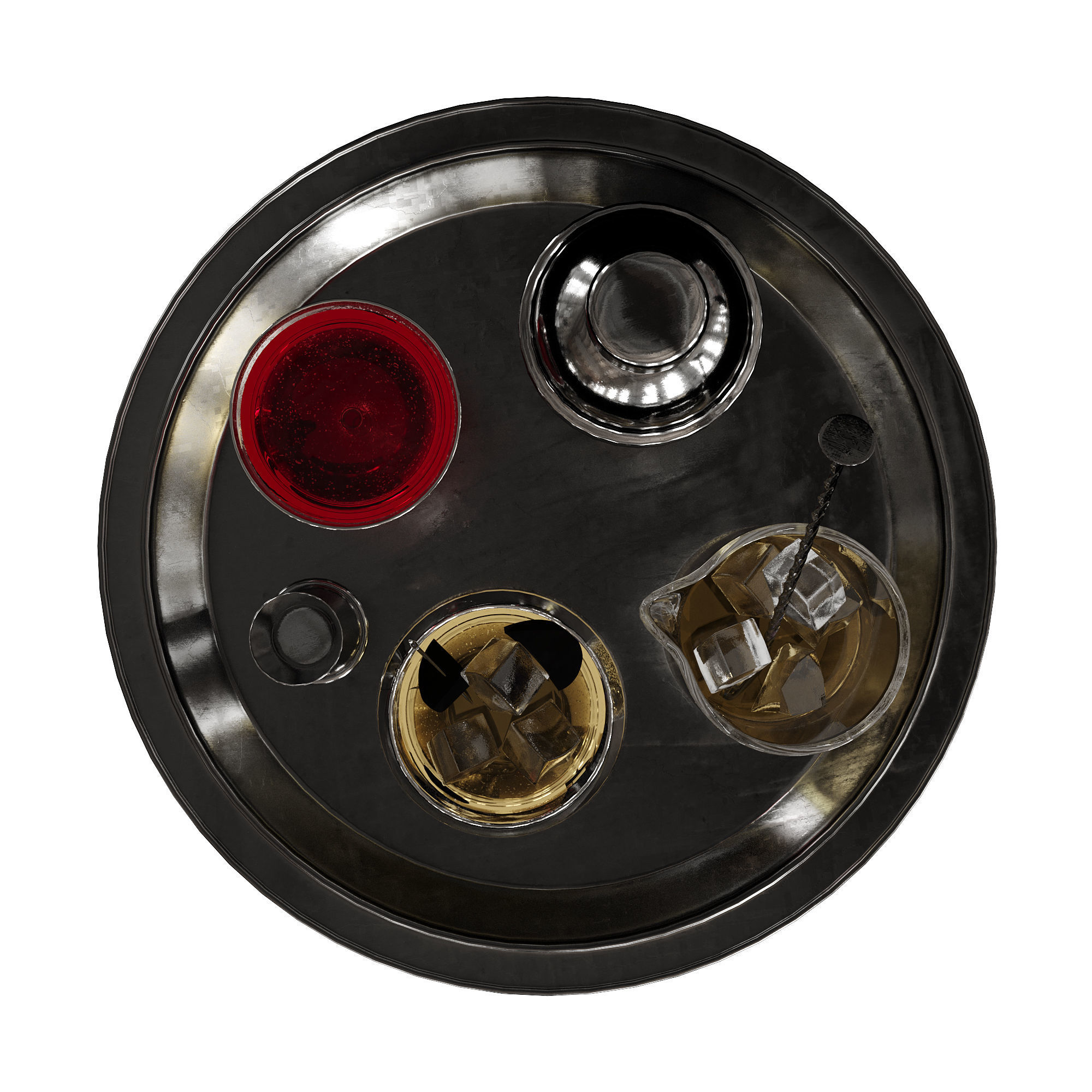 Cocktail decor set 1 3D model_7