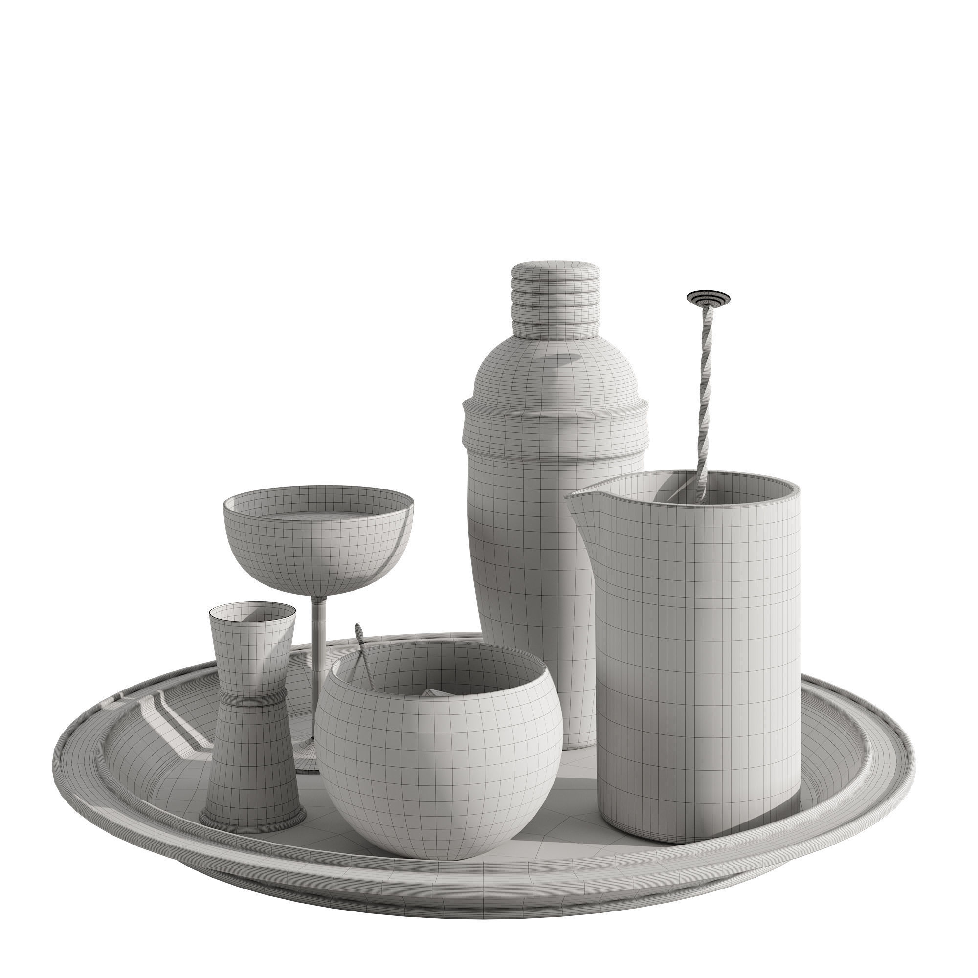 Cocktail decor set 1 3D model_17