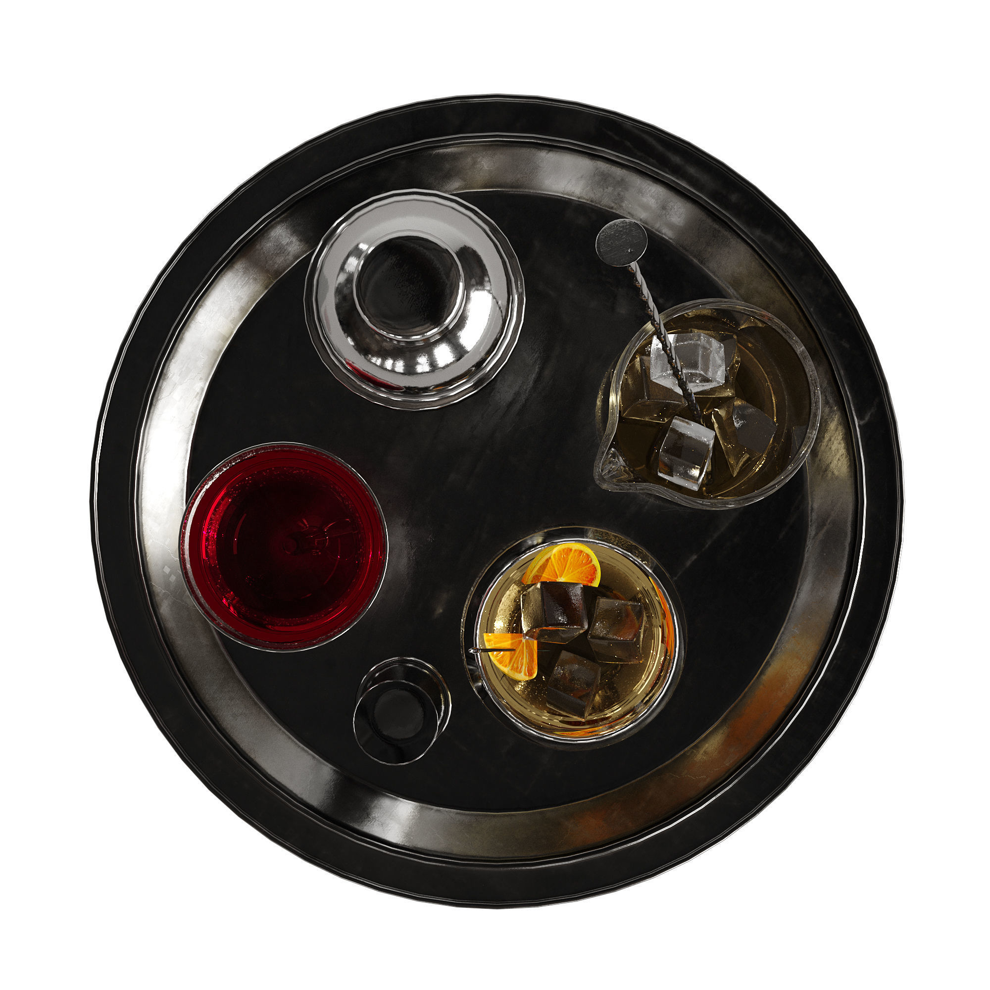 Cocktail decor set 1 3D model_5