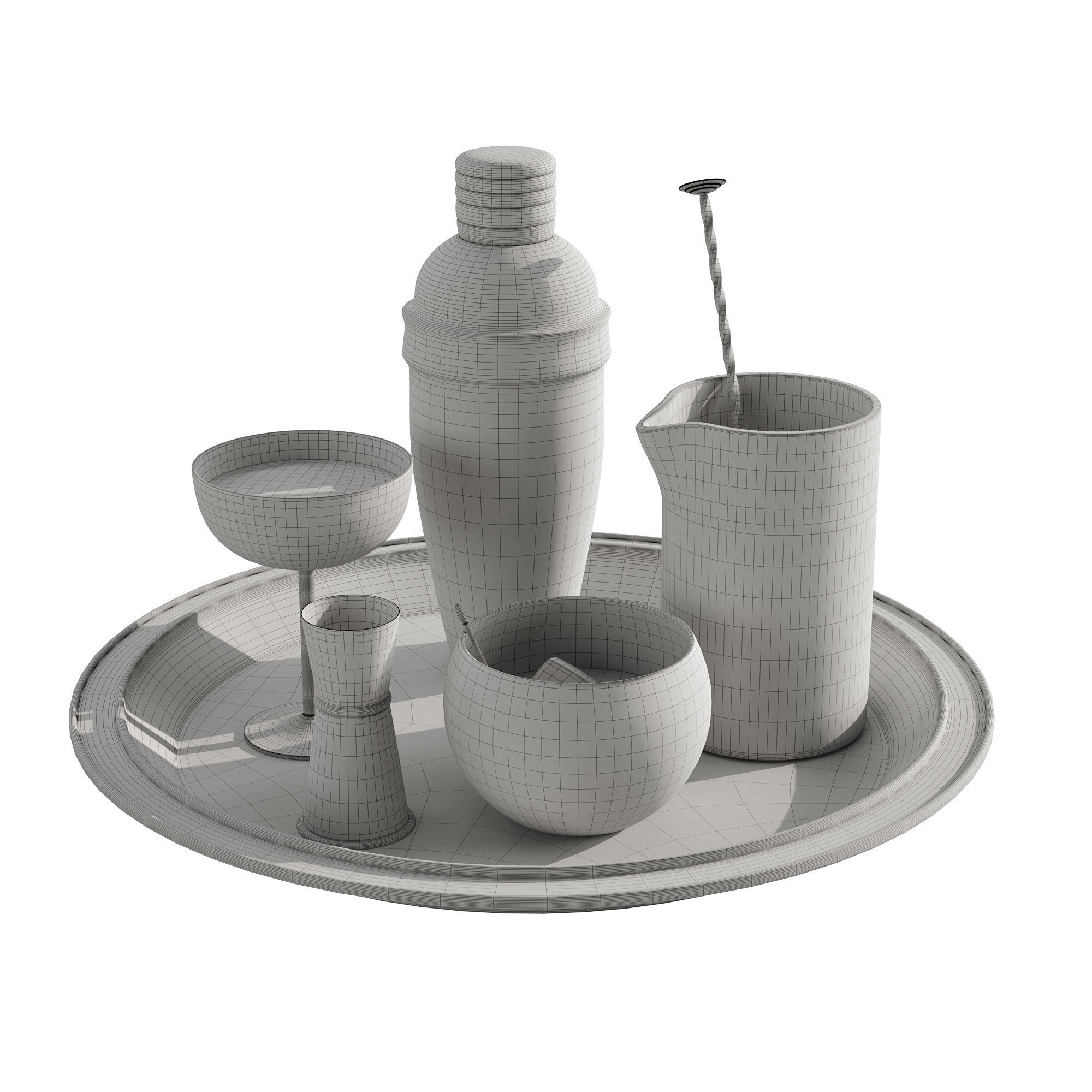 Cocktail decor set 1 3D model_19