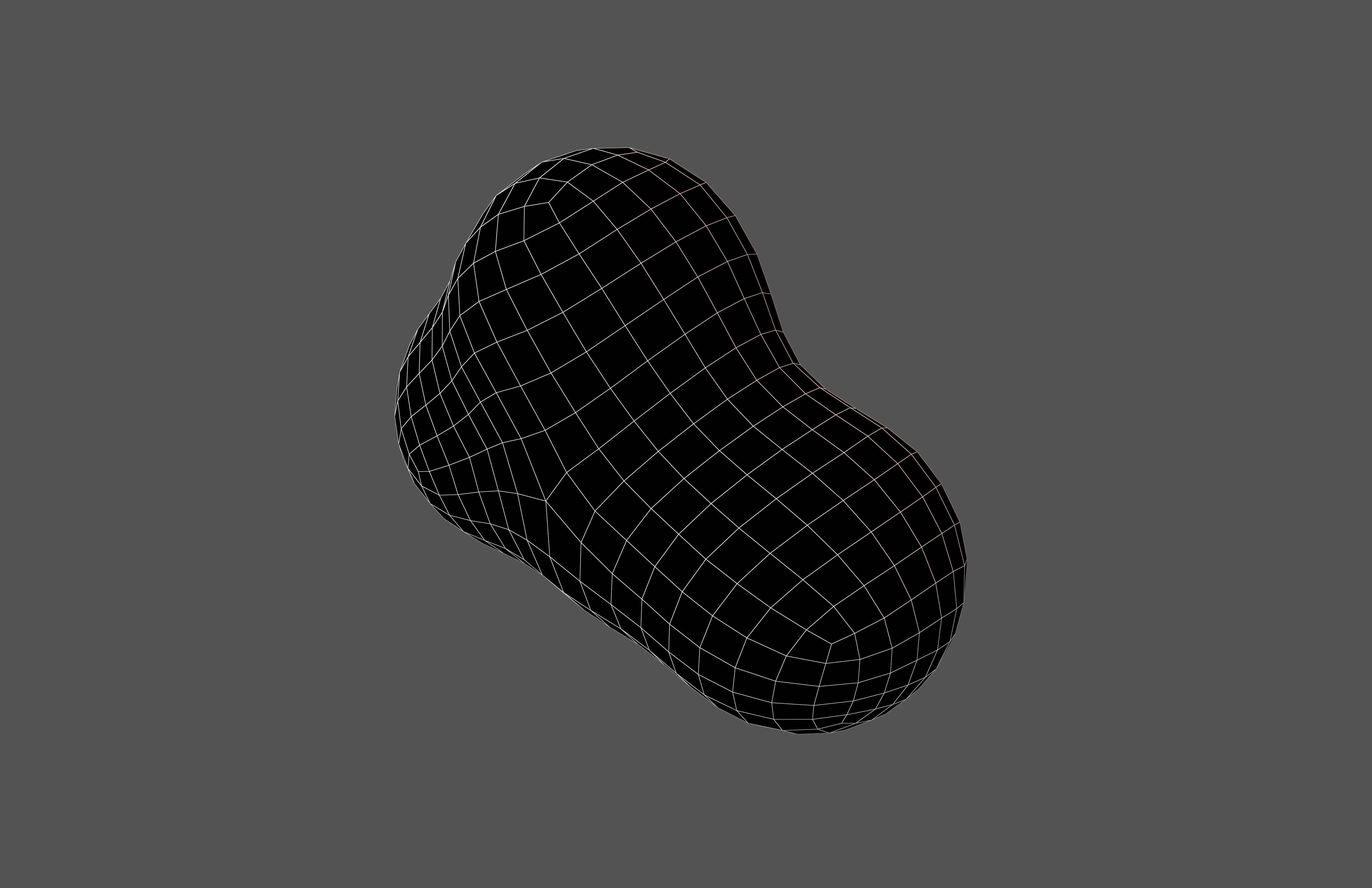 Cartoon Cloud v10 005 Low-poly 3D model_7